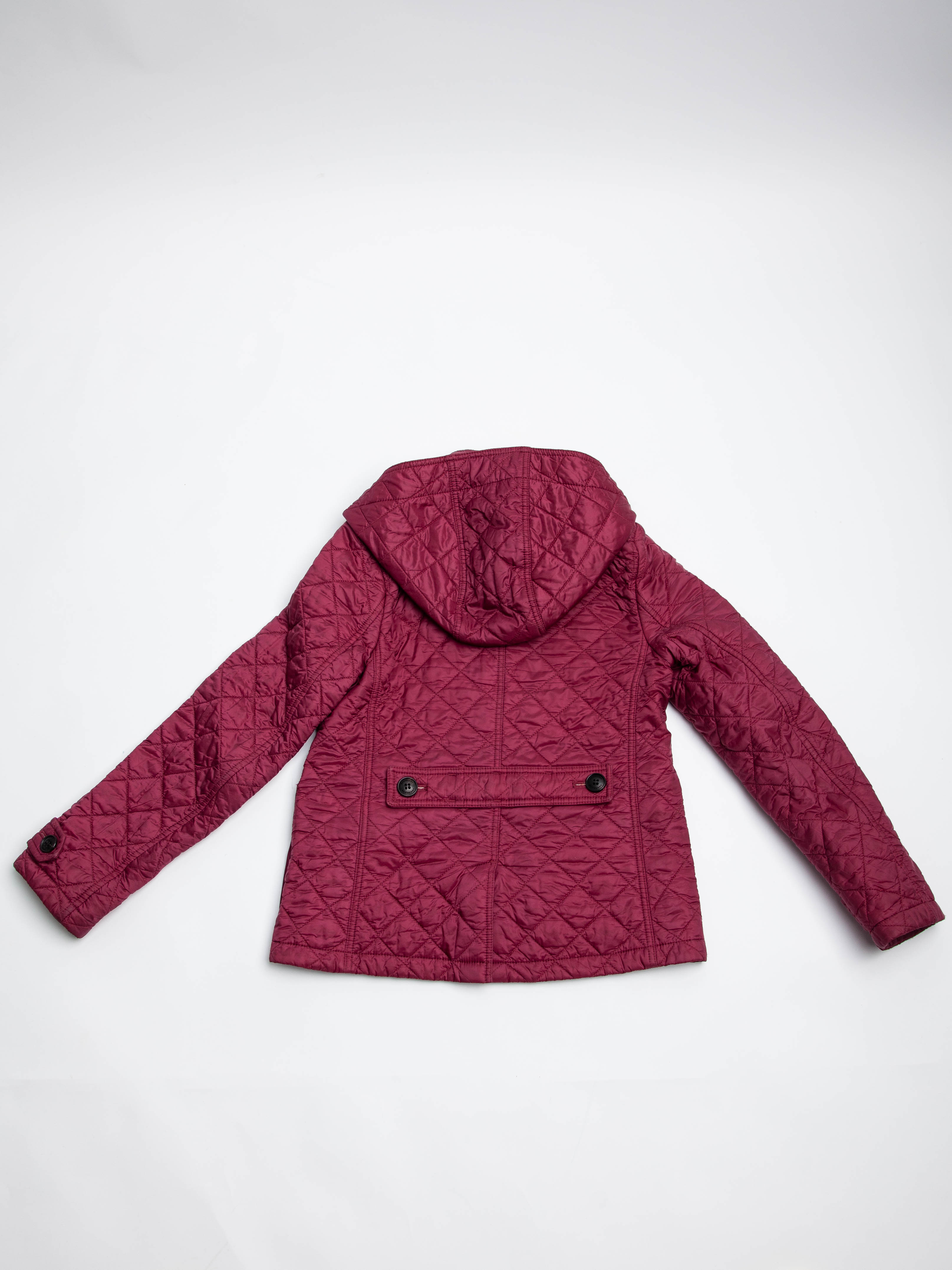 Excellent Burberry Purple Cotton Quilted Jacket for Kids Size 7