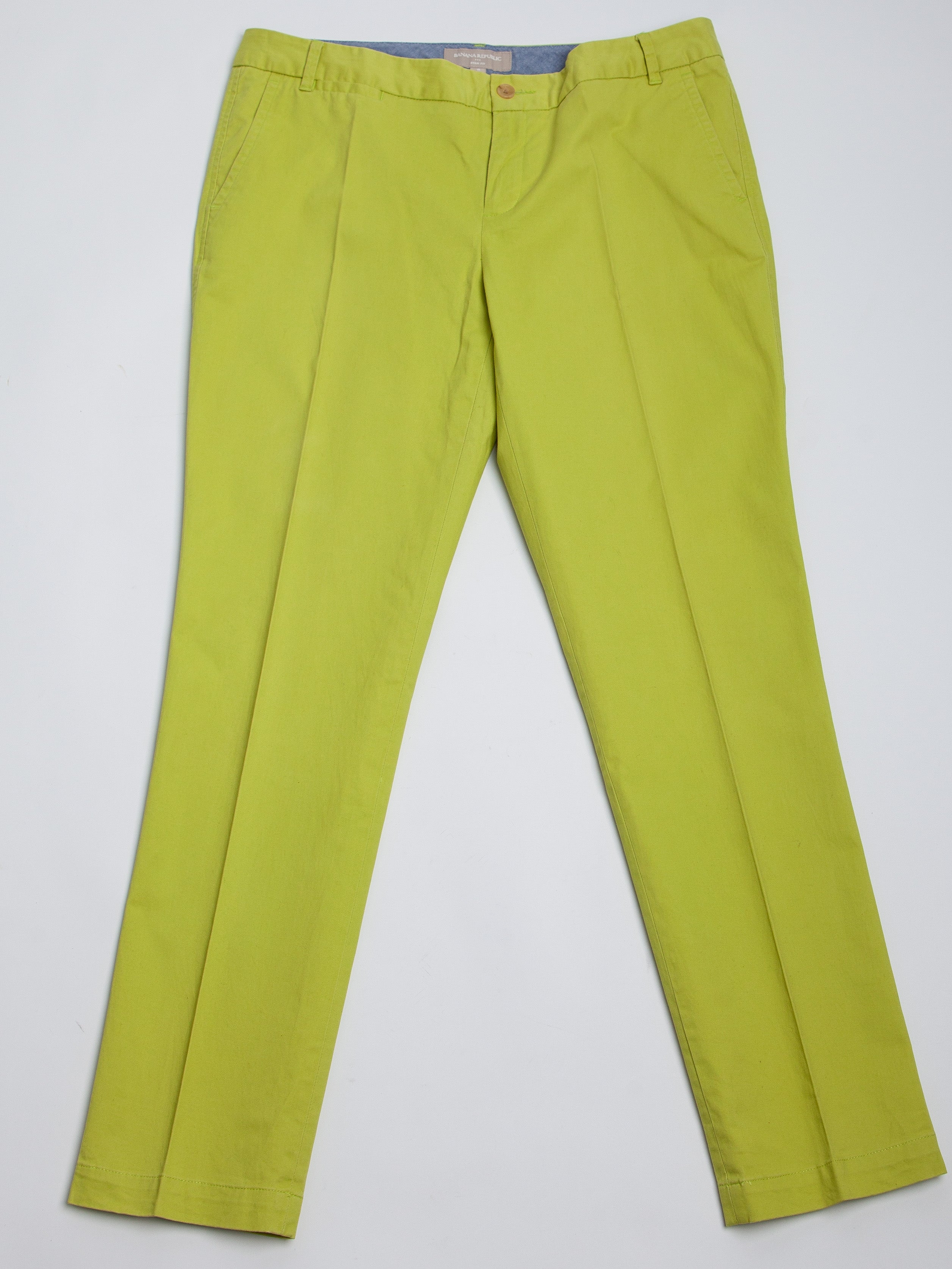Good Banana Republic Green Cotton Pants Ryan Fit Size 8 Women&