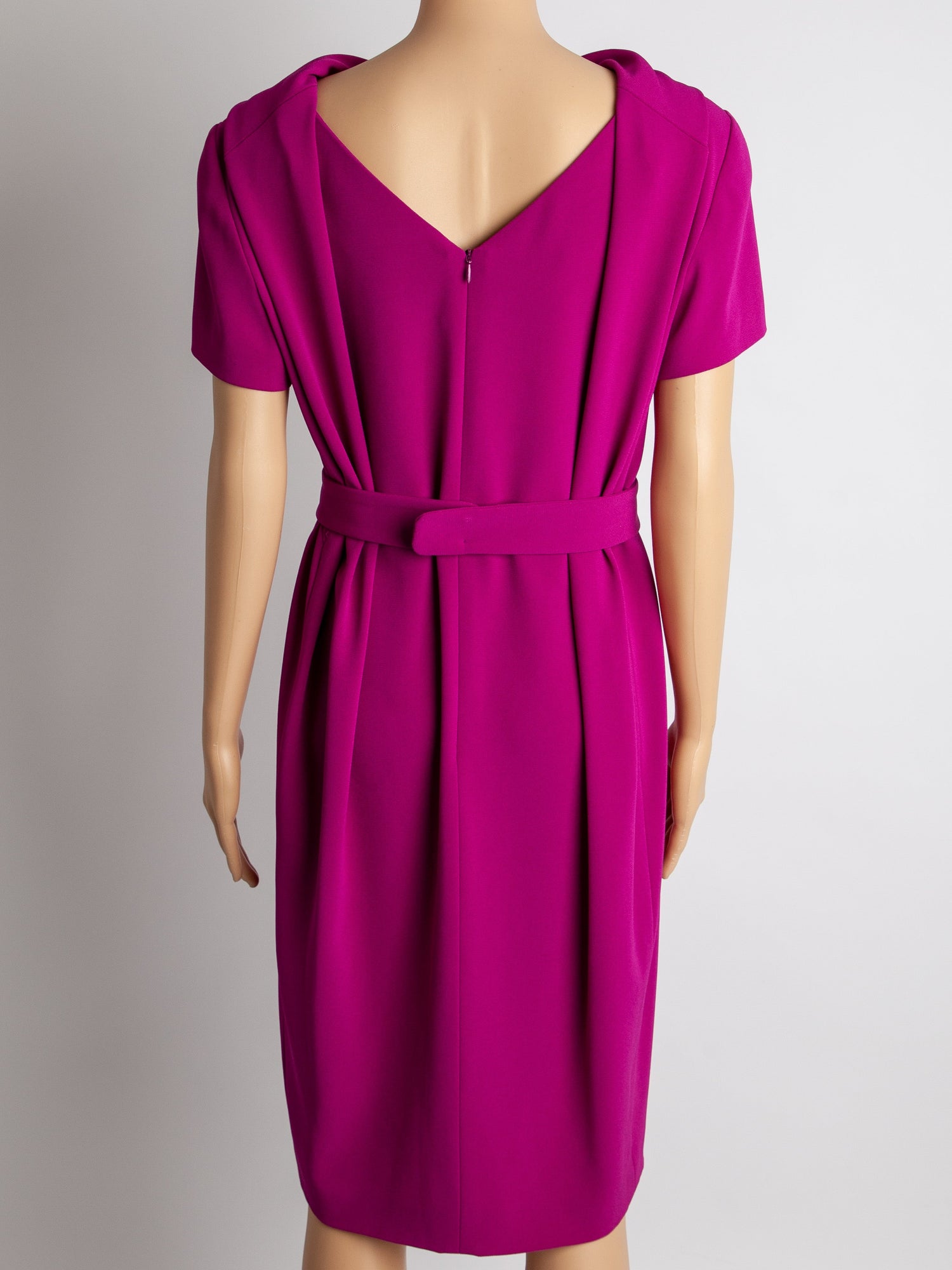 Good Escada Pink Viscose Dress Size M Elegant Design