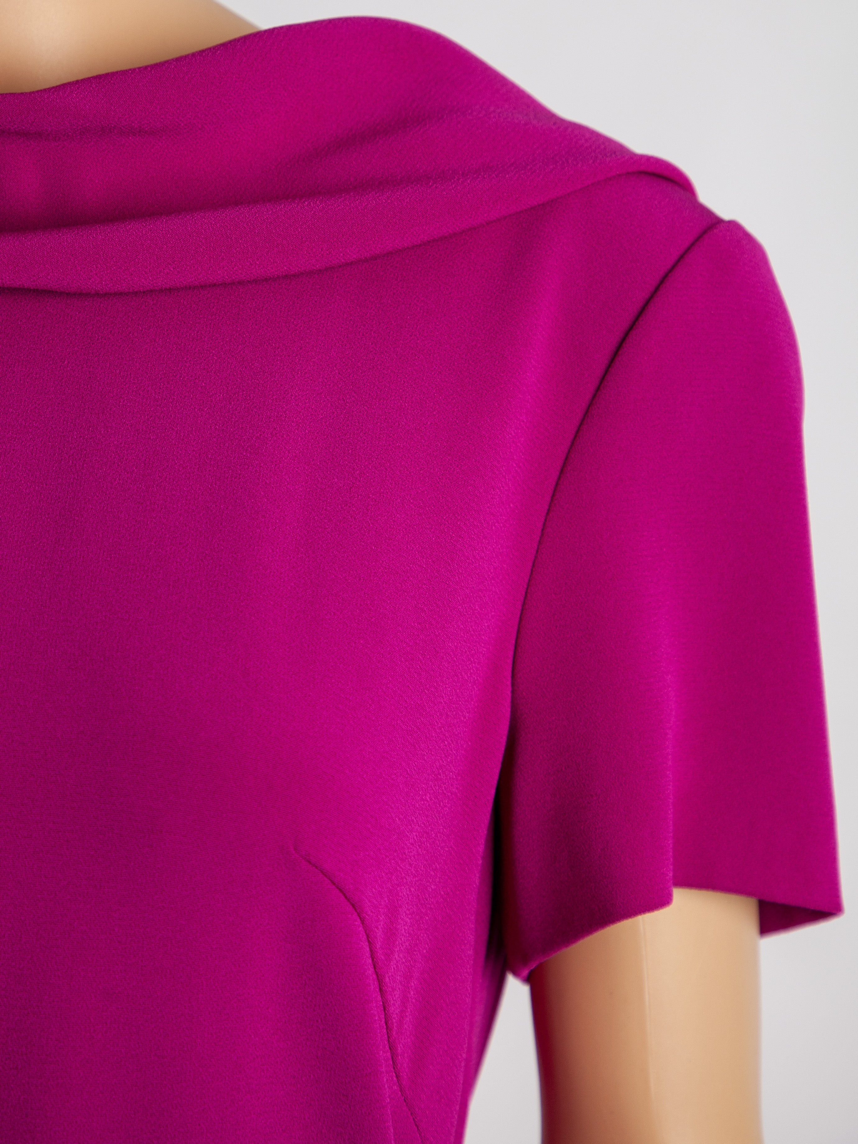 Good Escada Pink Viscose Dress Size M Elegant Design