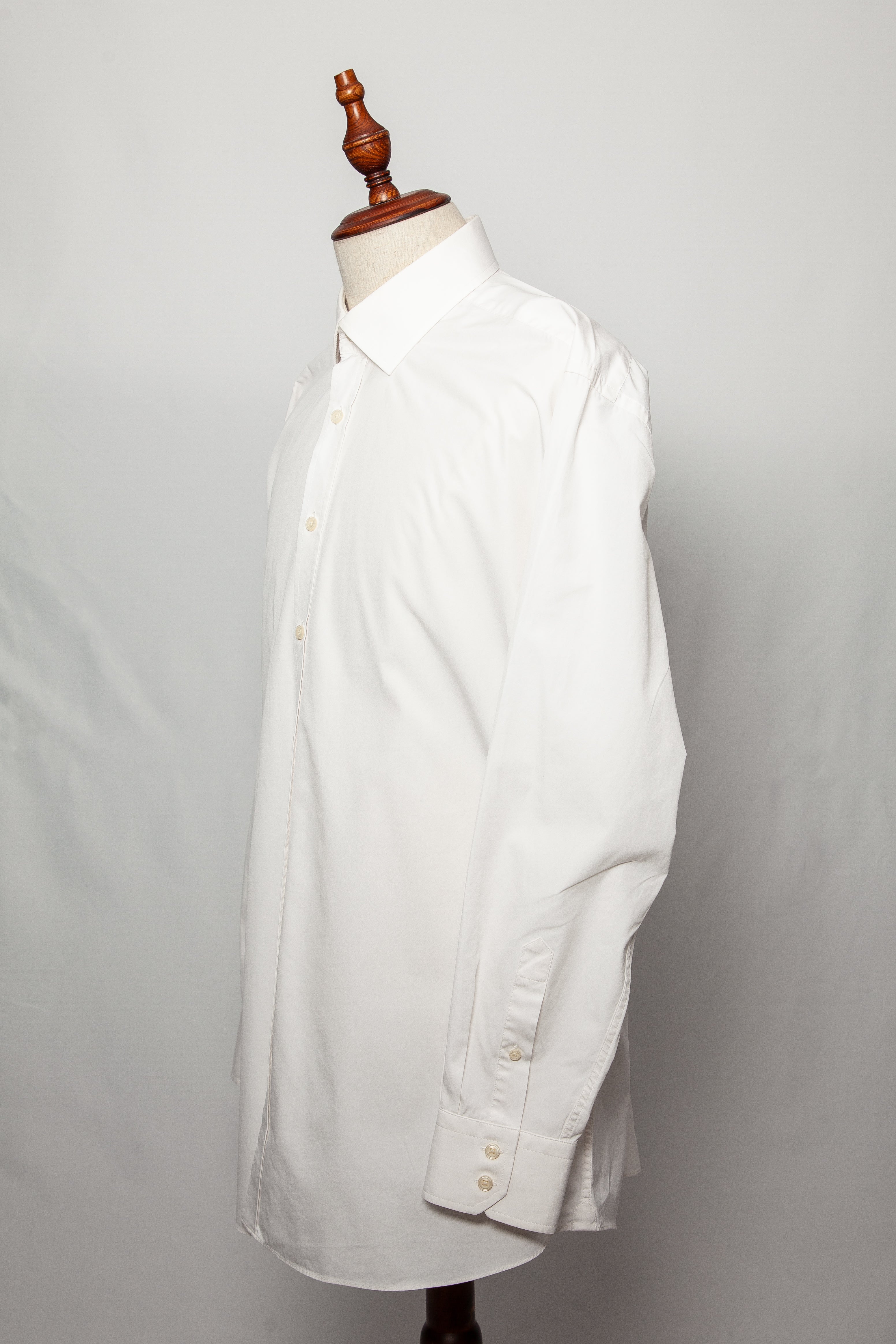 Good Hawes & Curtis White Cotton Dress Shirt XL for Men
