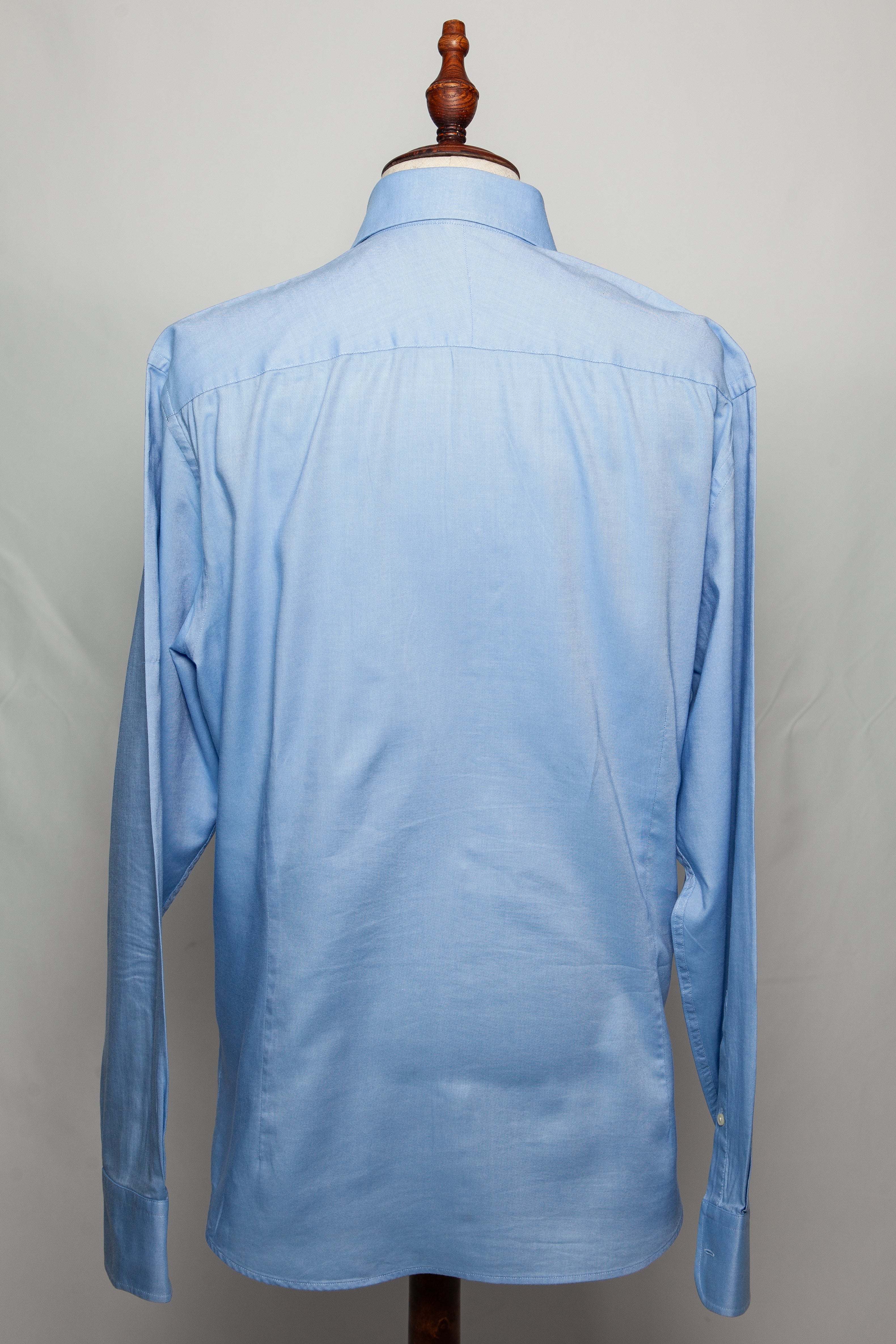 Excellent Cerruti 1881 White Cotton Shirt XS with Gray Accents