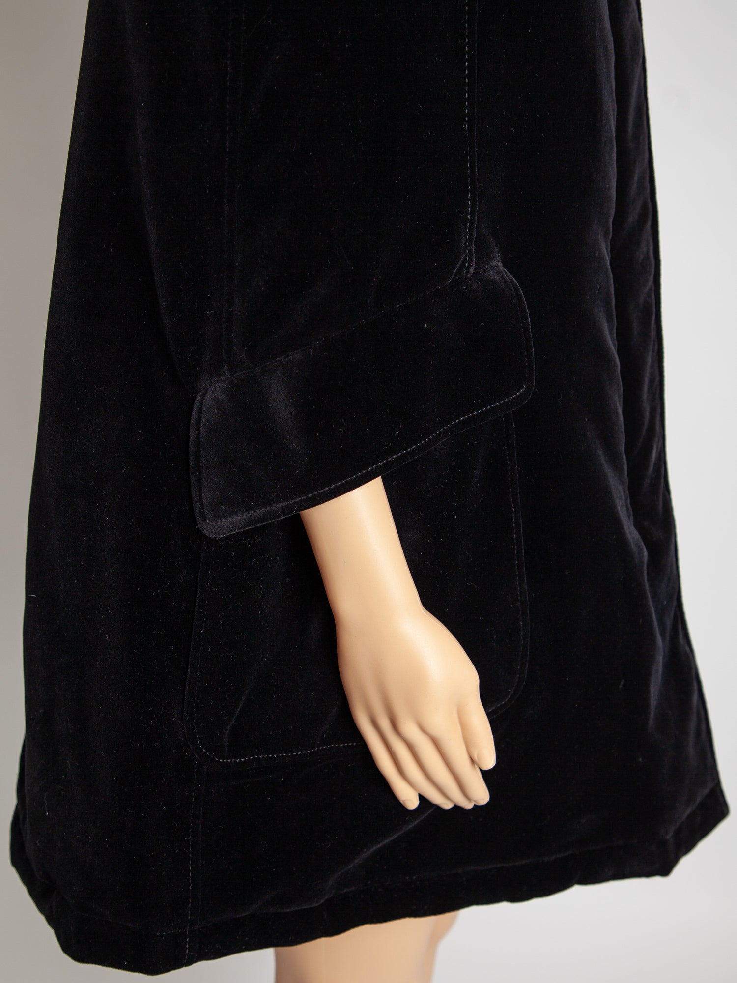 Prada Black Hooded Cape Coat Soft Viscose Women’s Good Condition