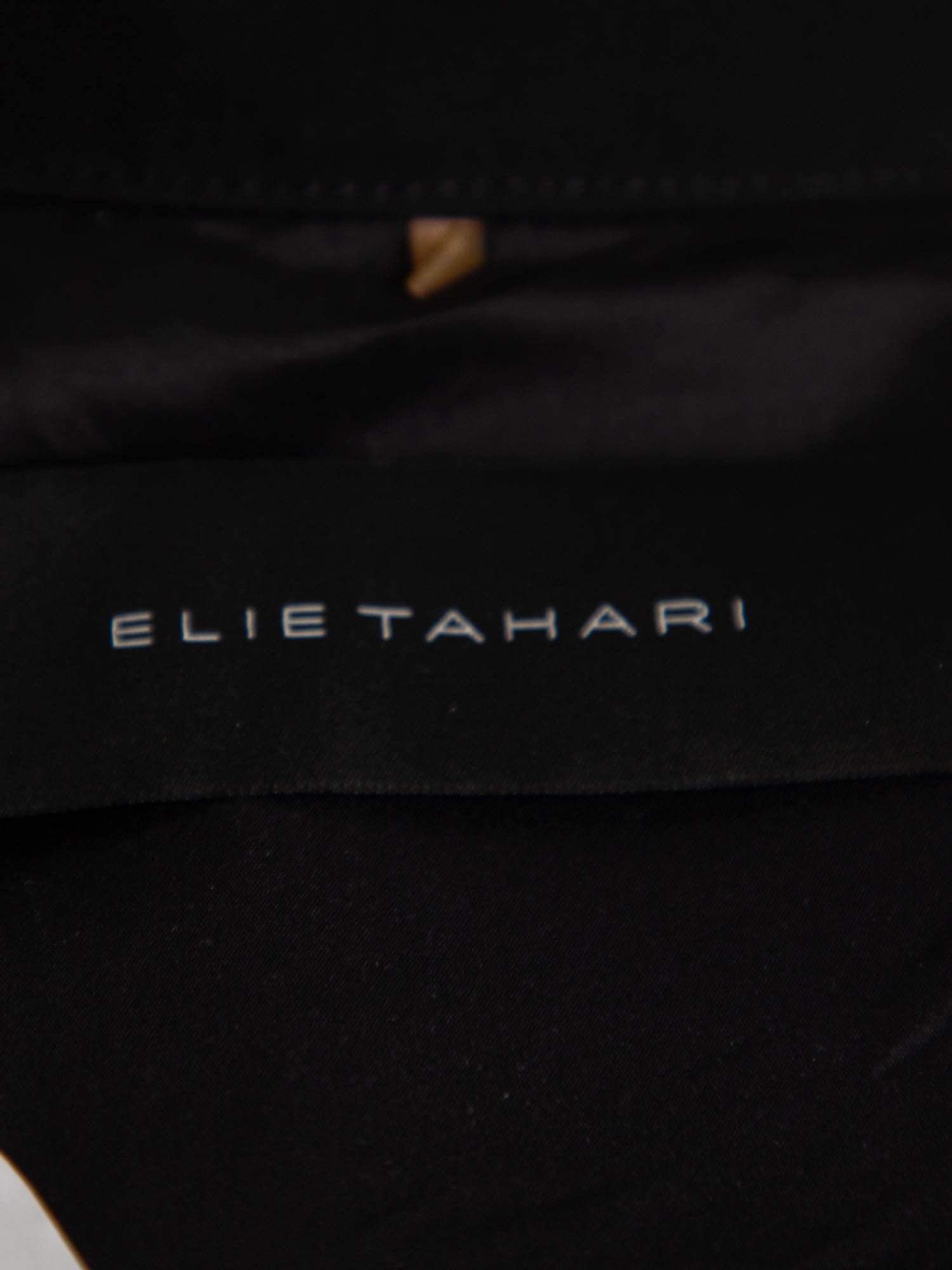 Good Elie Tahari Black Polyester Trench Coat with Belt Women&