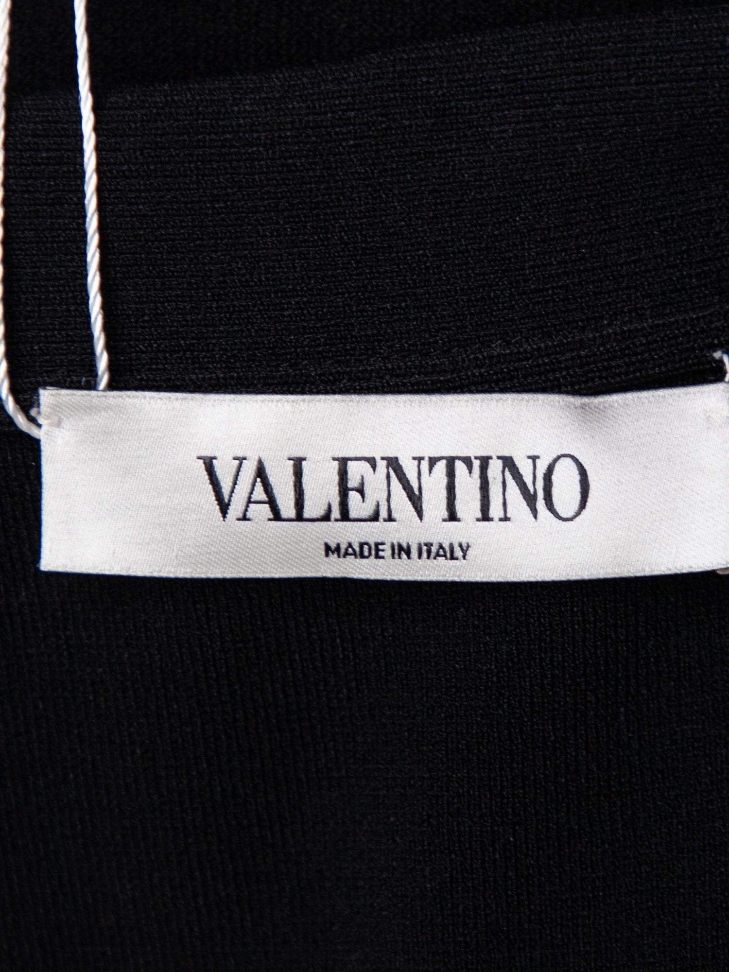 Good Valentino Black Sleeveless Dress with Draped Neckline