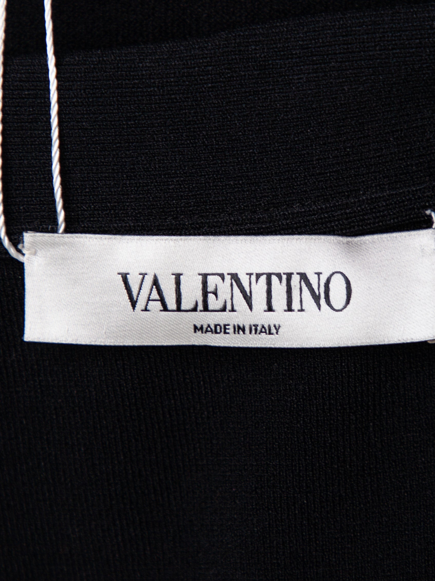 Good Valentino Black Sleeveless Dress with Draped Neckline