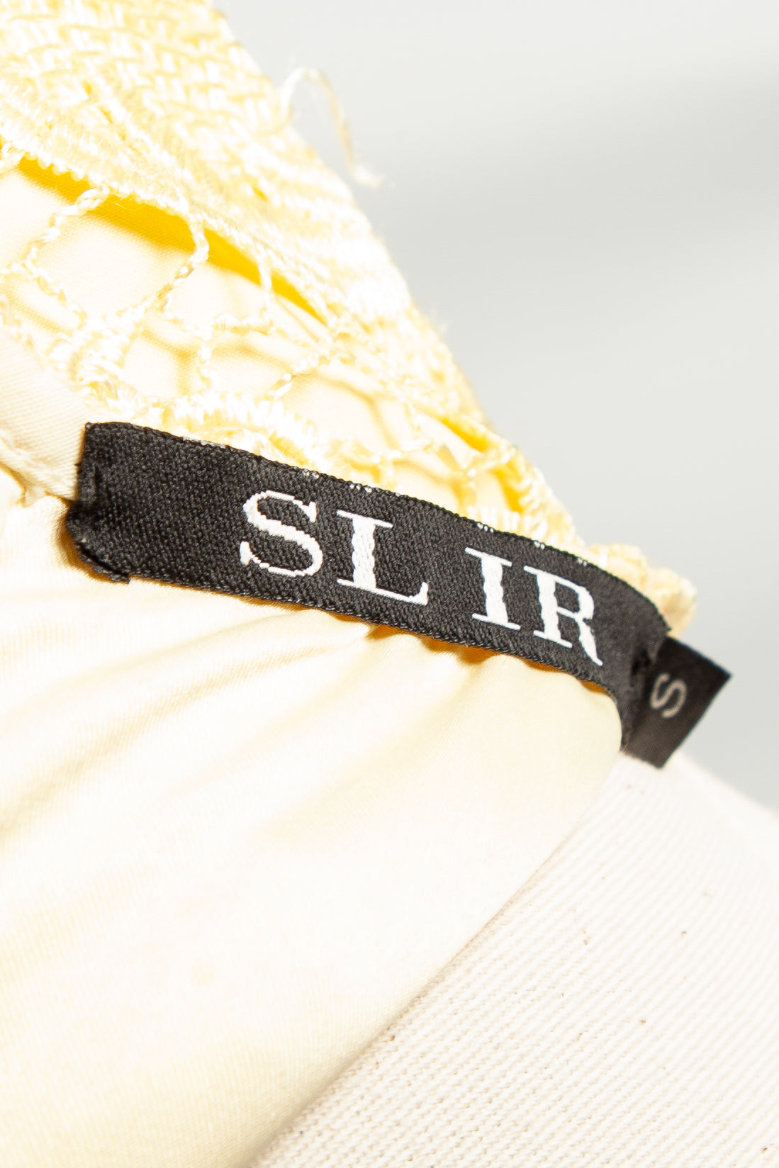 Good SLIR Yellow Lace Dress Women Size S Long Sleeve Knee-Length