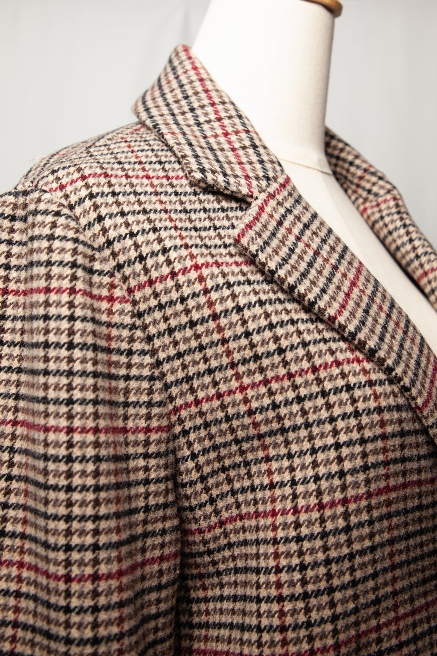 Good Velvet White Checkered Jacket Size M Angora Wool Women&