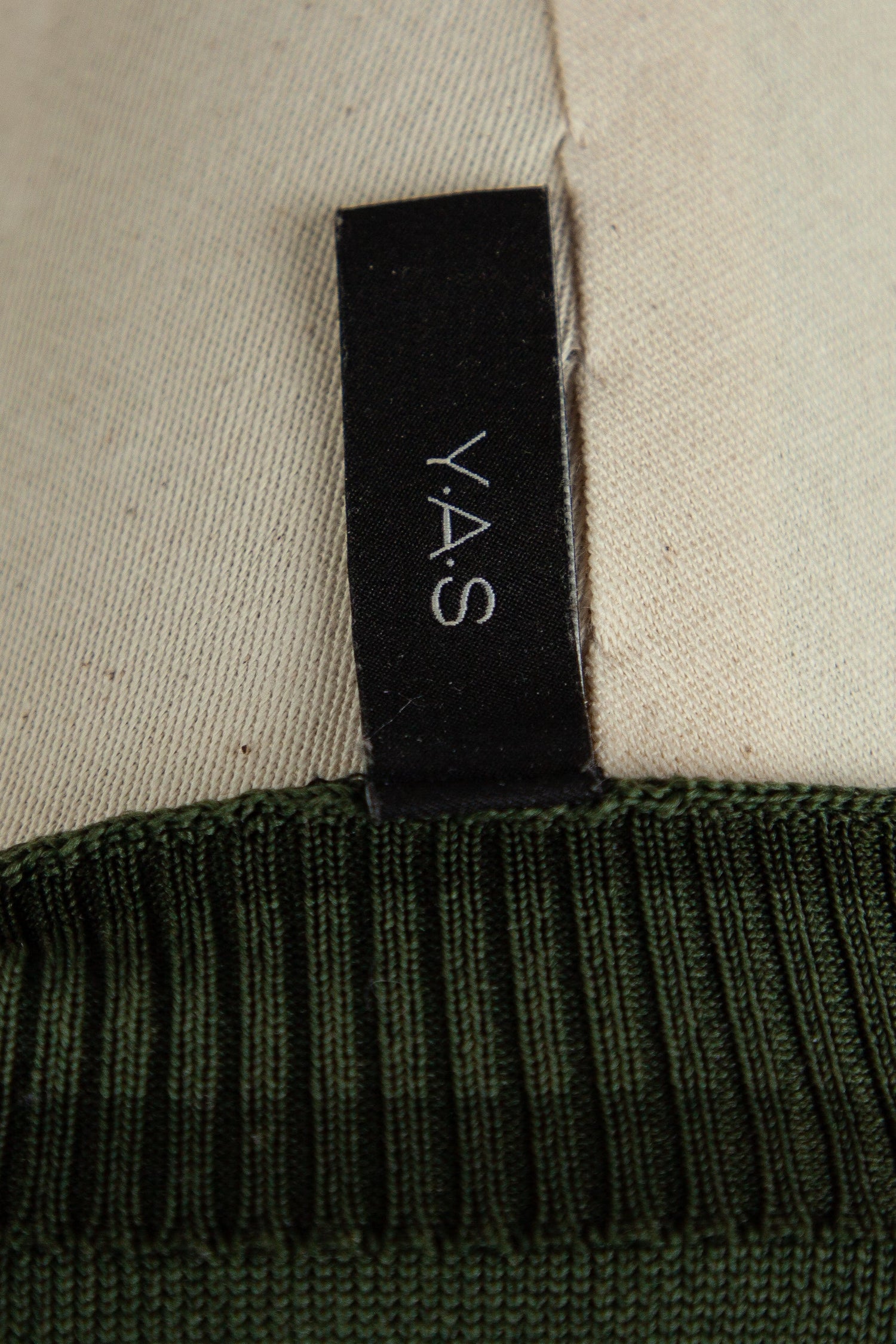 Good Y.A.S Green Long-Sleeved Textured Dress Size S