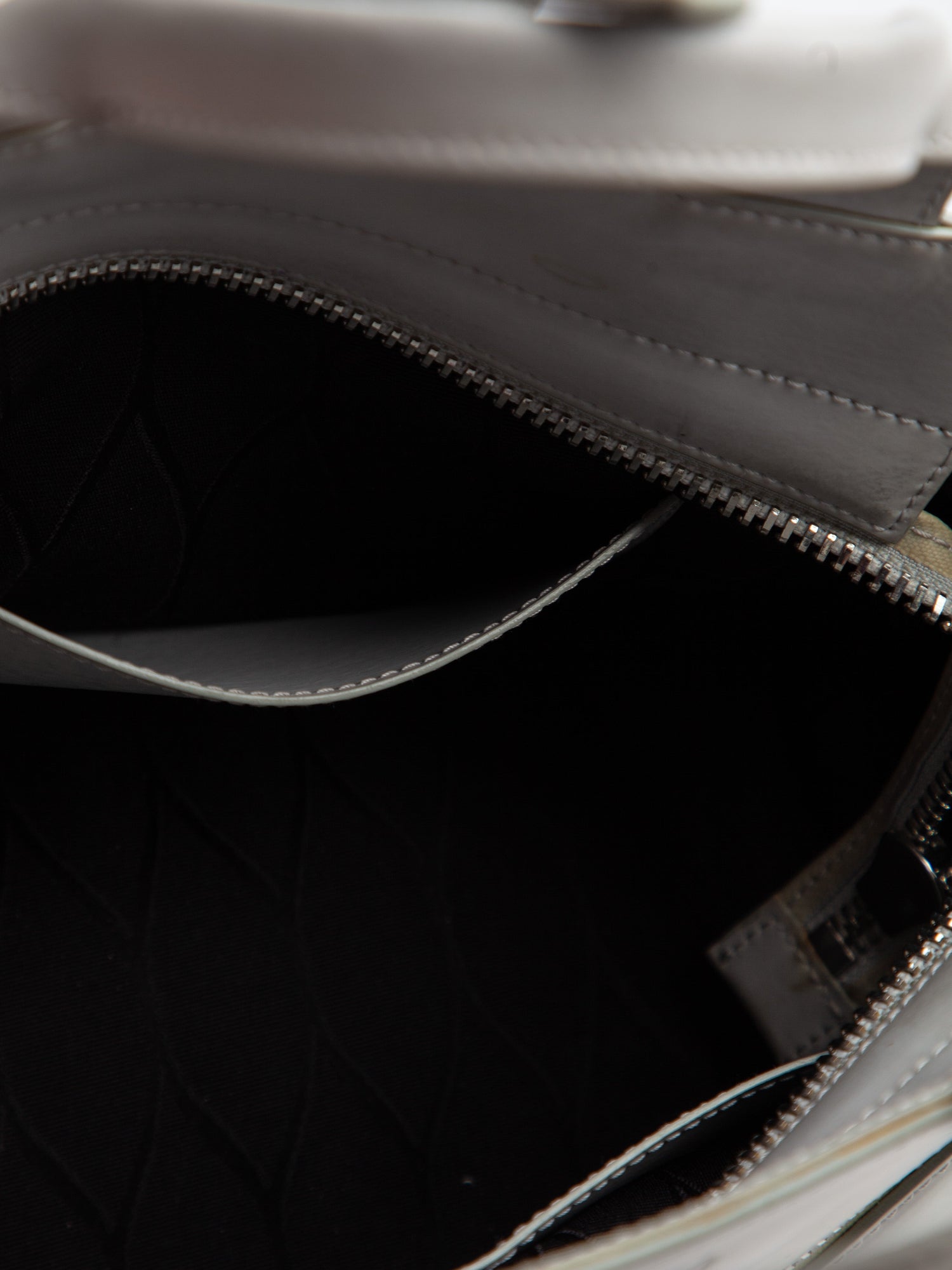 Good Kenzo Gray Leather Handbag with Shoulder Strap