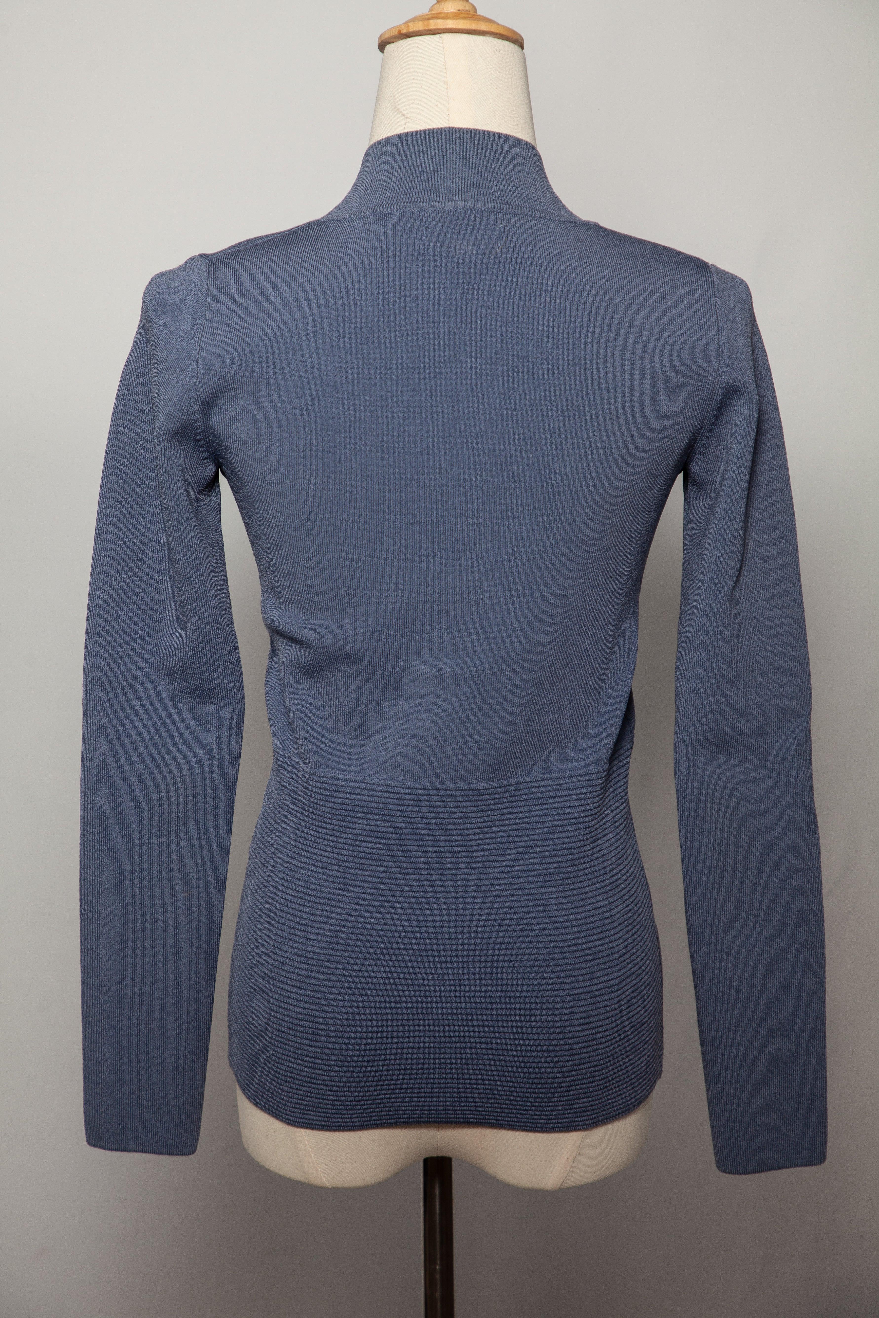 Excellent Reiss Blue Zip-Up Cardigan V-Neck Size XS
