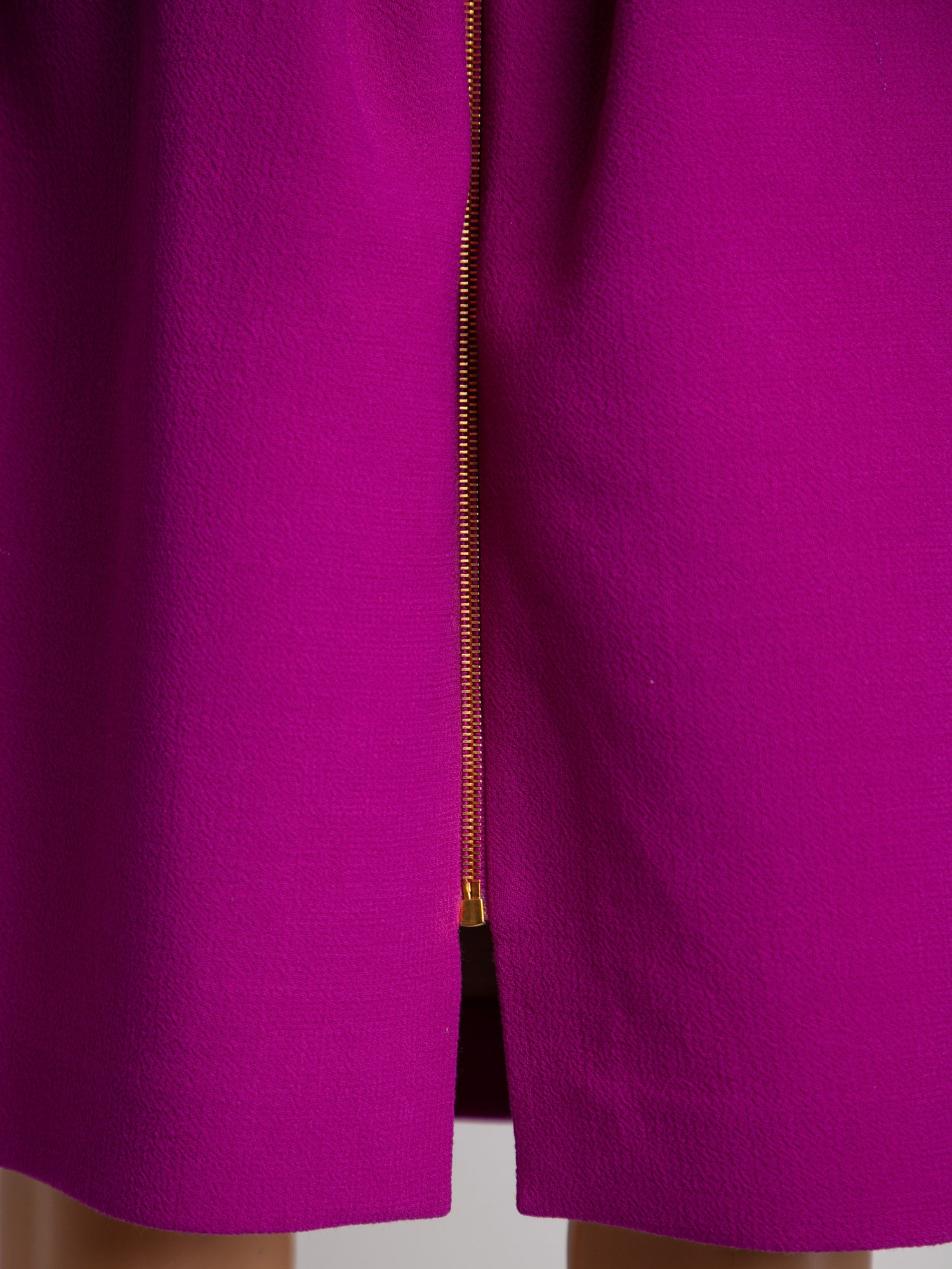 Roland Mouret Purple Knee-Length Skirt Size M Cashmere Wool