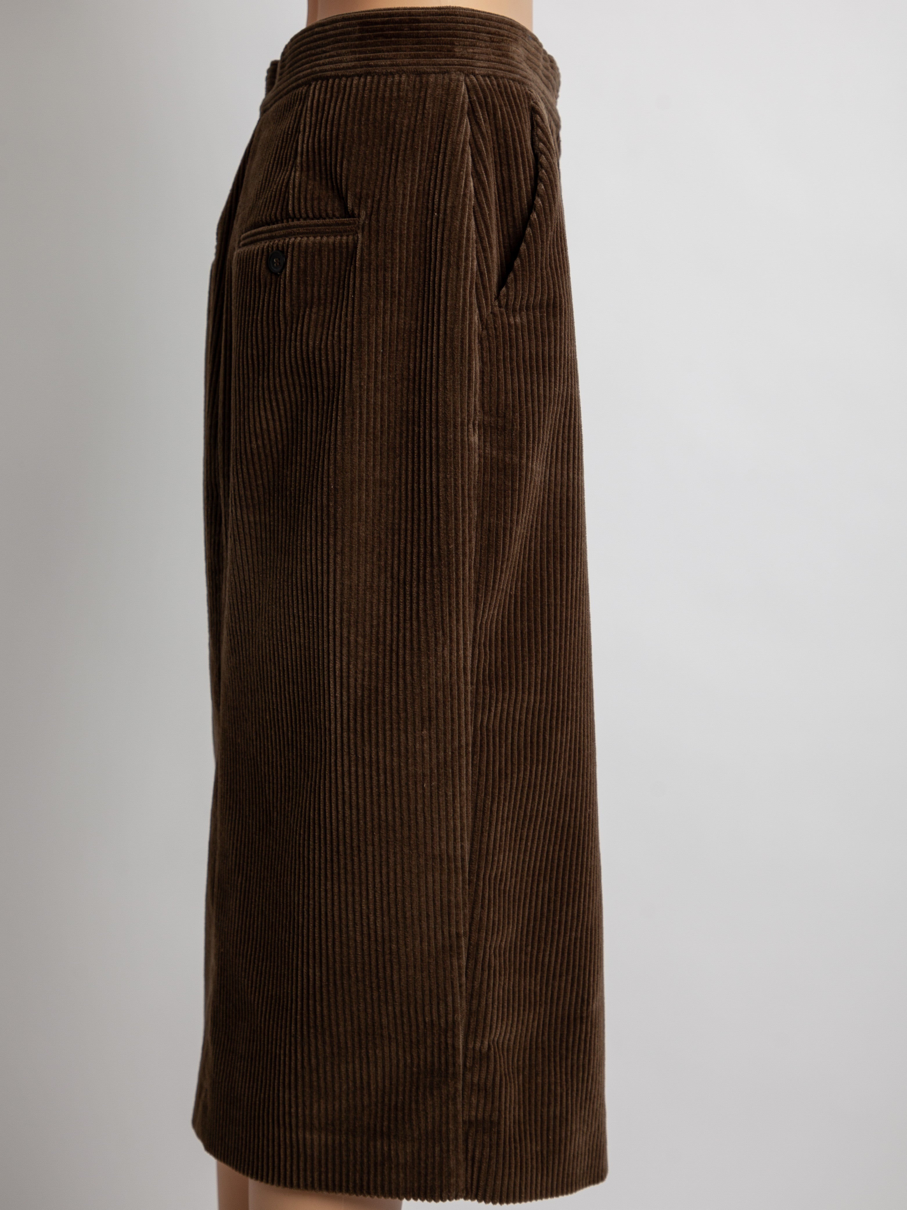 Max Mara Green Cotton Natural Skirt Size M - Good Condition