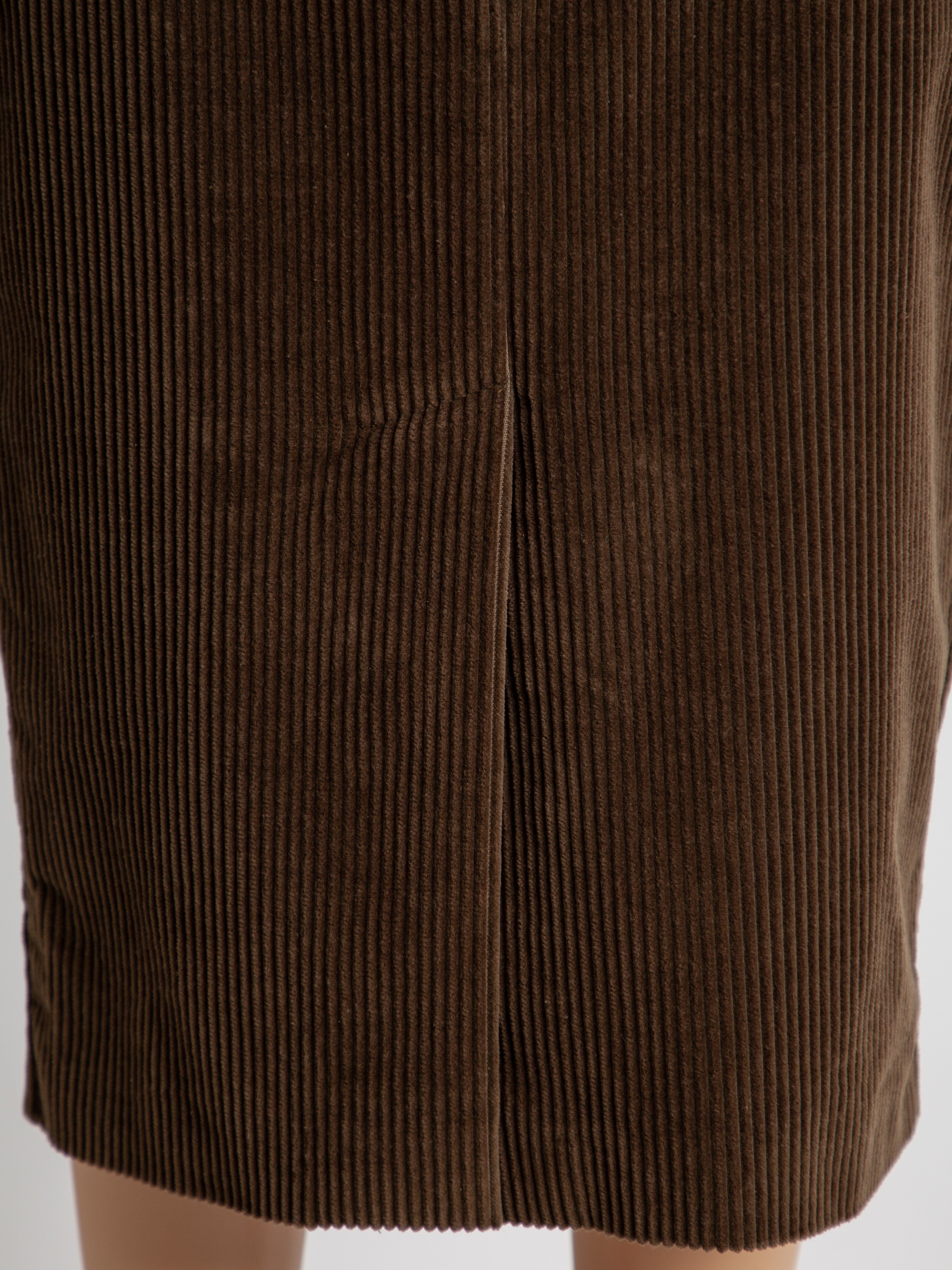 Max Mara Green Cotton Natural Skirt Size M - Good Condition