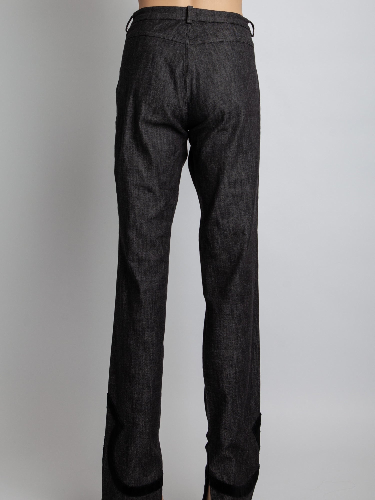 Good Versus Gray Cotton Pants Size M with Decorative Pattern