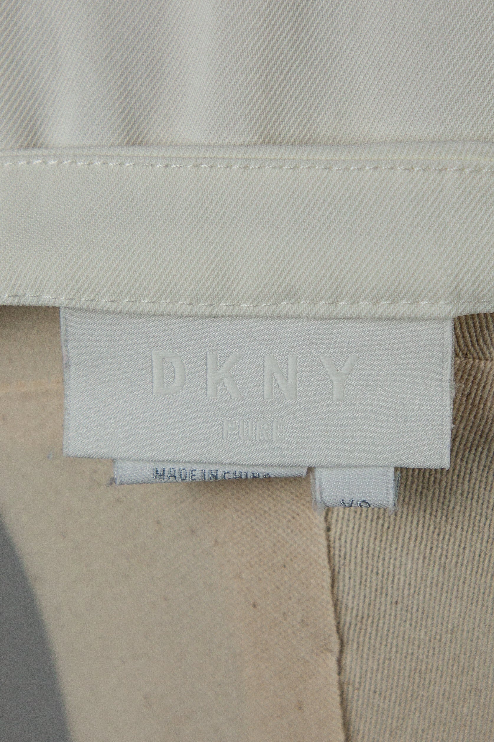 Good DKNY White Cotton Short-Sleeved Shirt Size M for Women