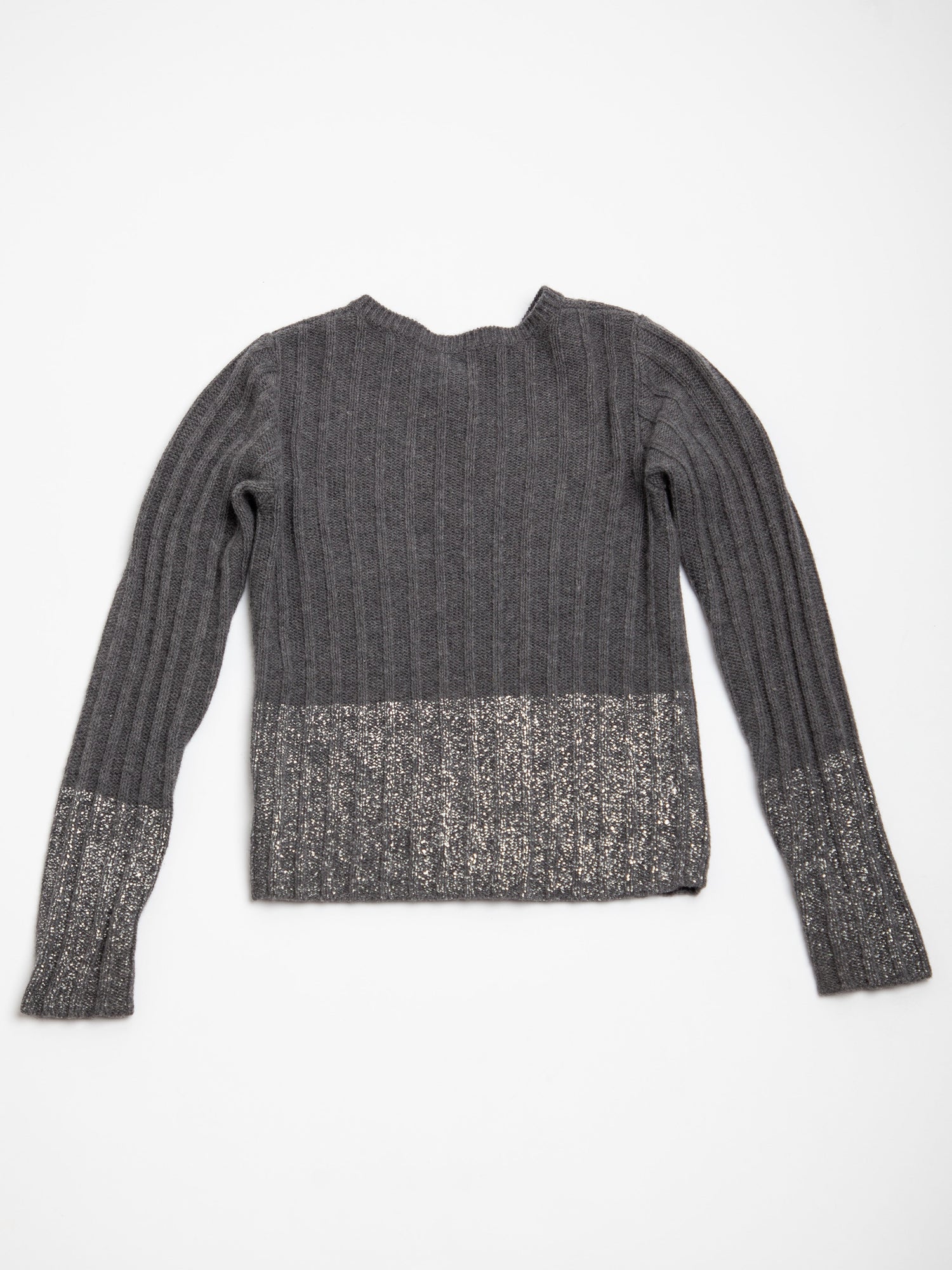 Good Bonpoint Gray Angora Wool Cardigan Size 10 for Kids