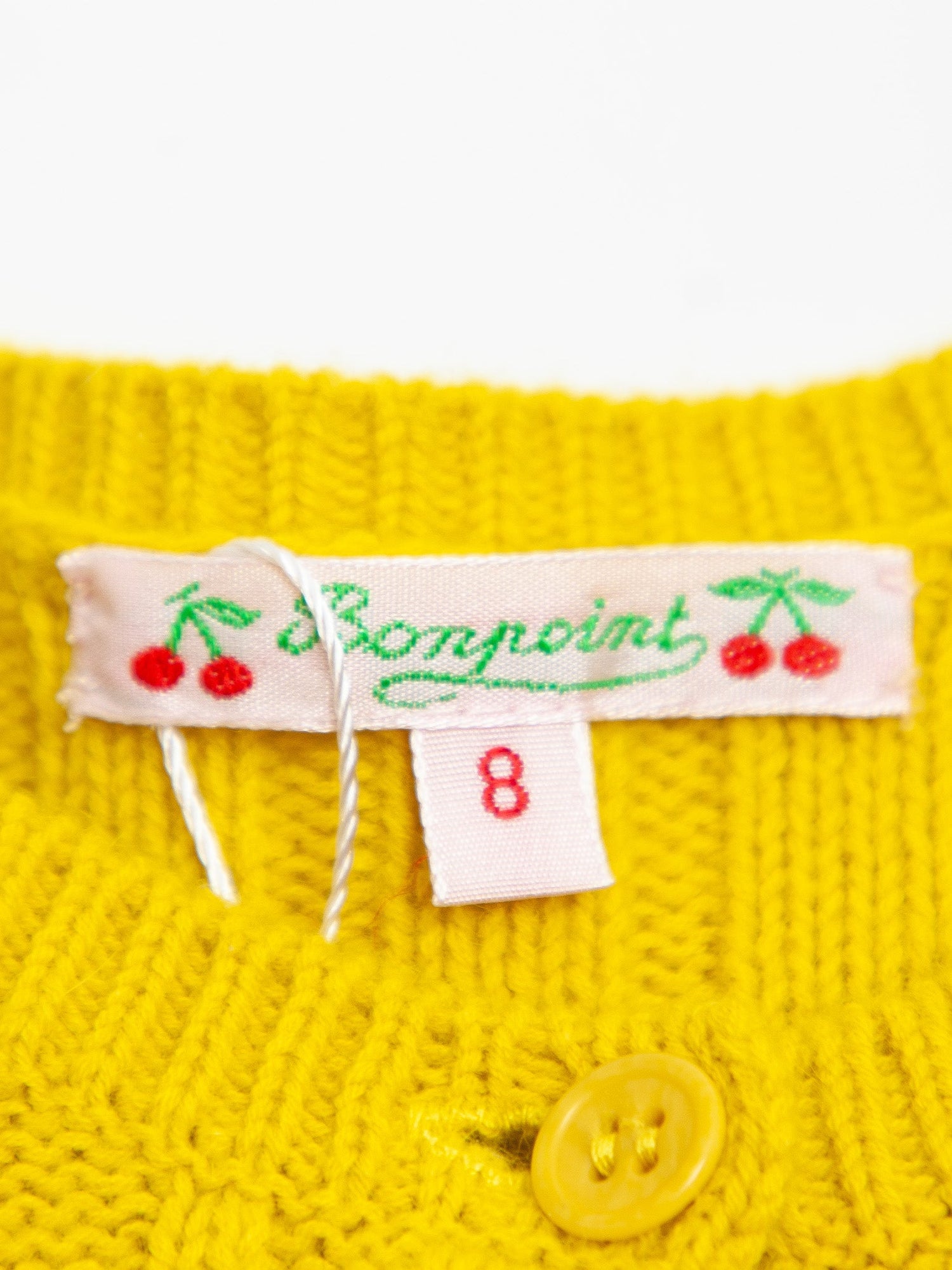 Good Bonpoint Green Angora Wool Cardigan Size 10 for Kids
