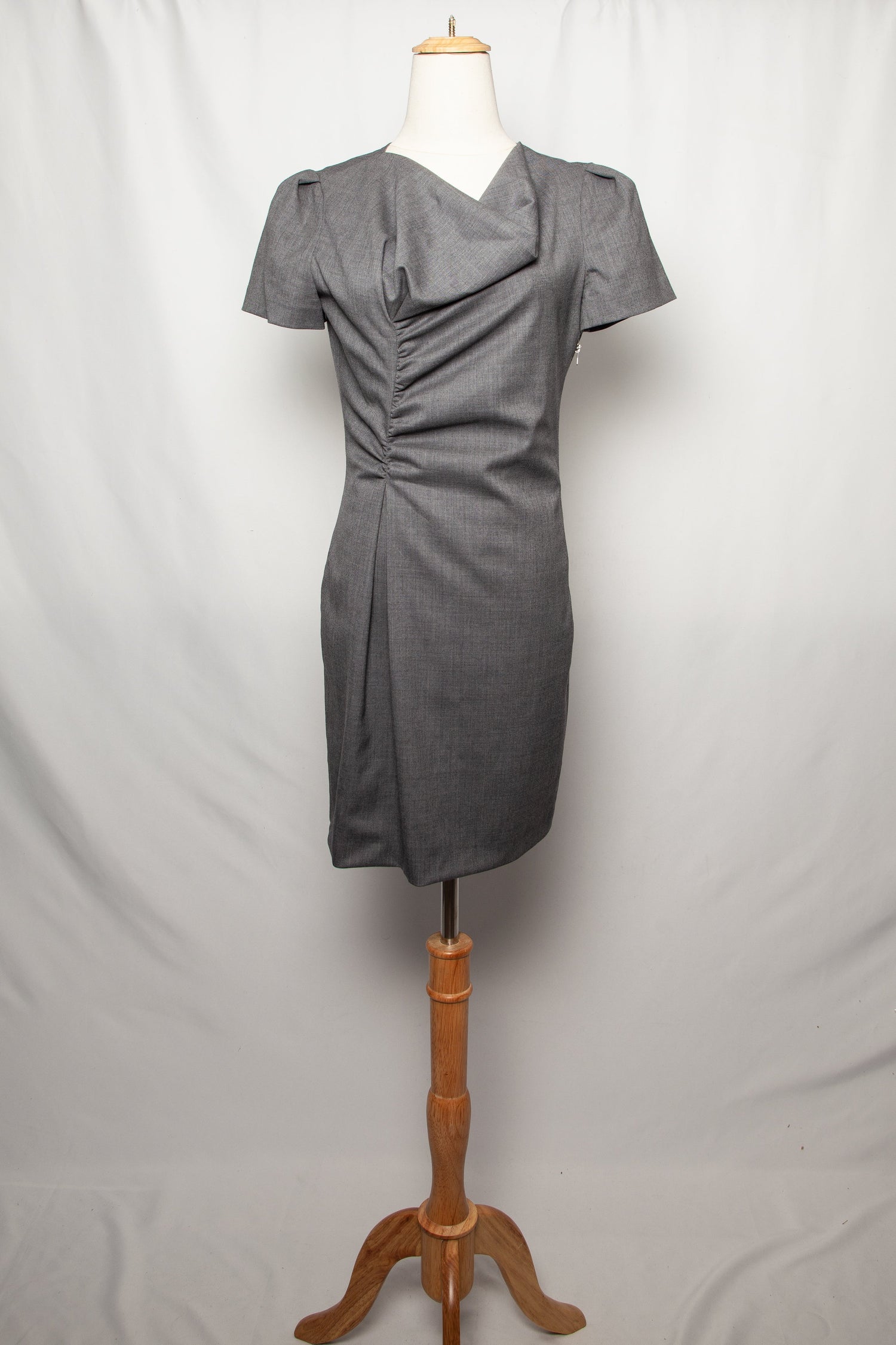 Moschino Gray Cashmere Wool Dress Size M - Good Condition