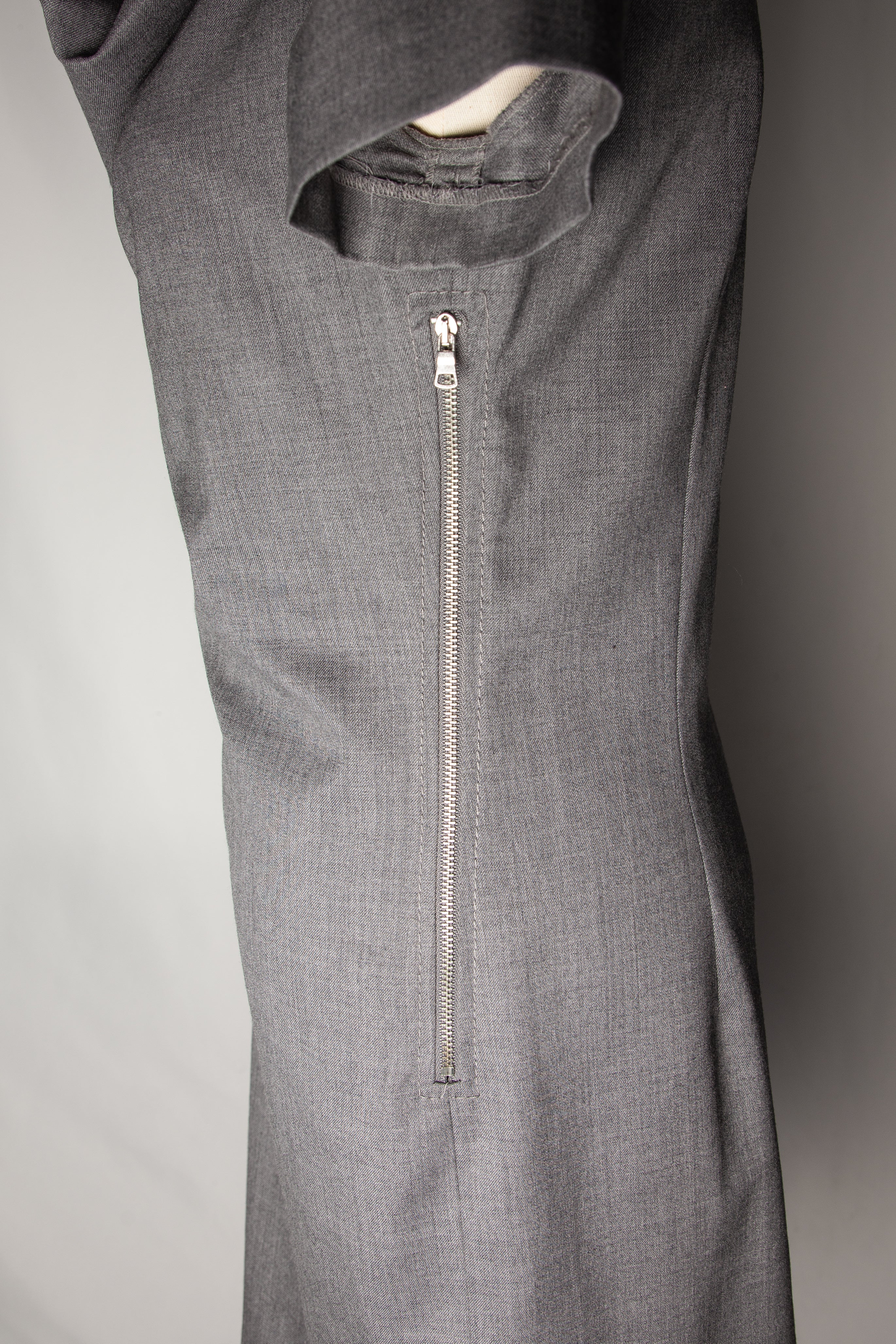 Moschino Gray Cashmere Wool Dress Size M - Good Condition