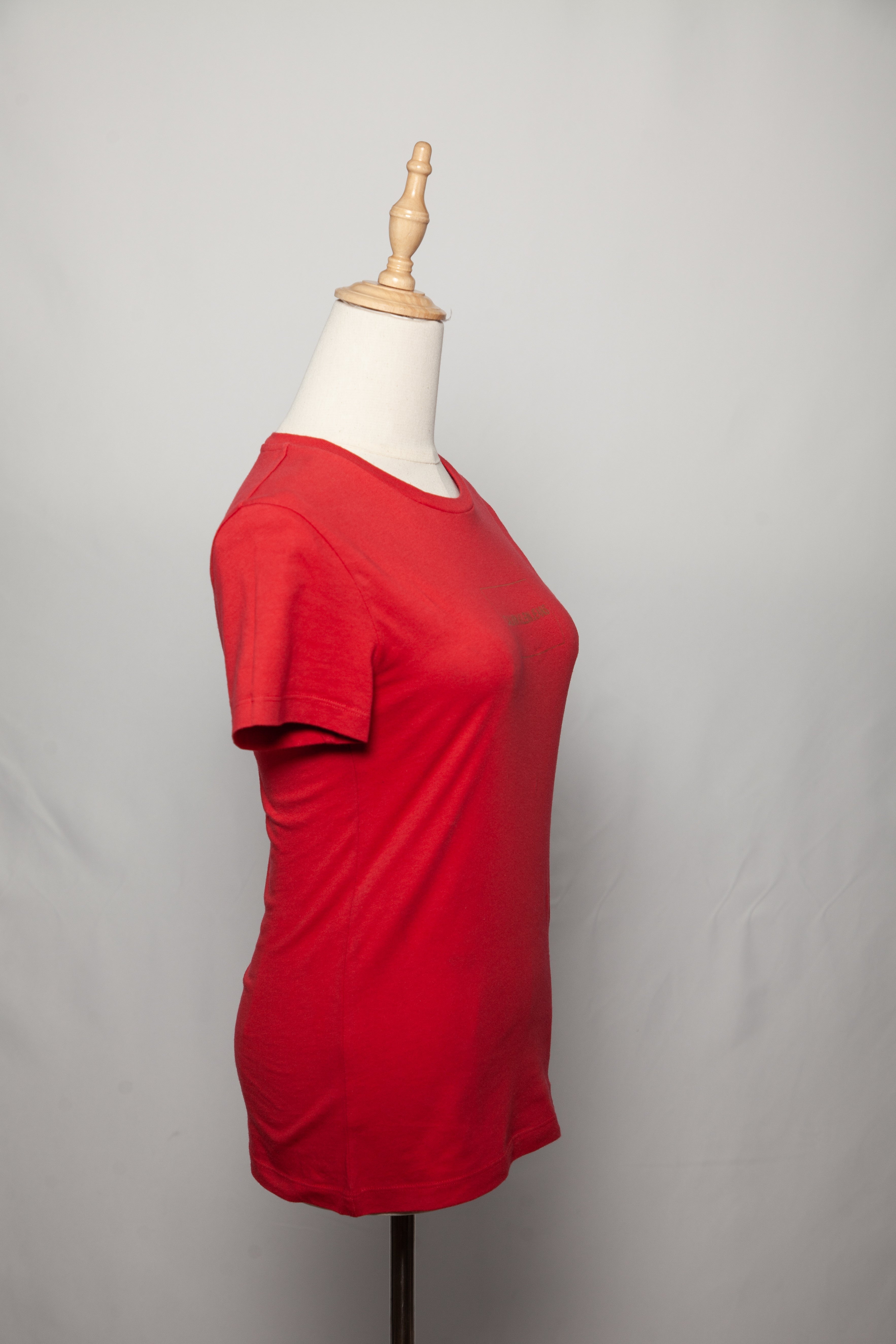 Good Condition Calvin Klein Red Cotton T-Shirt Size XS Women