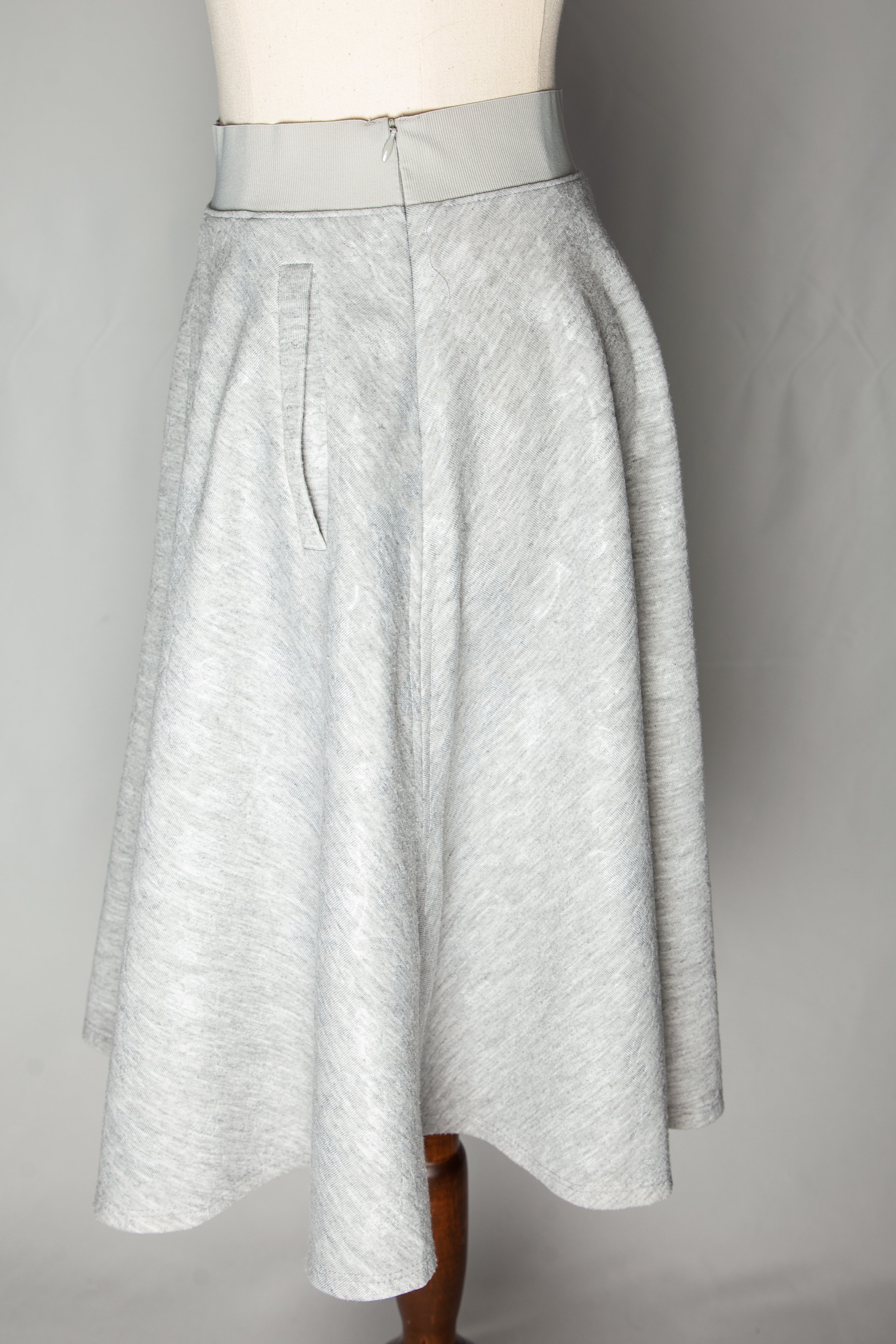 Good Barneys Newyork Gray A-Line Skirt Polyester Size XXS