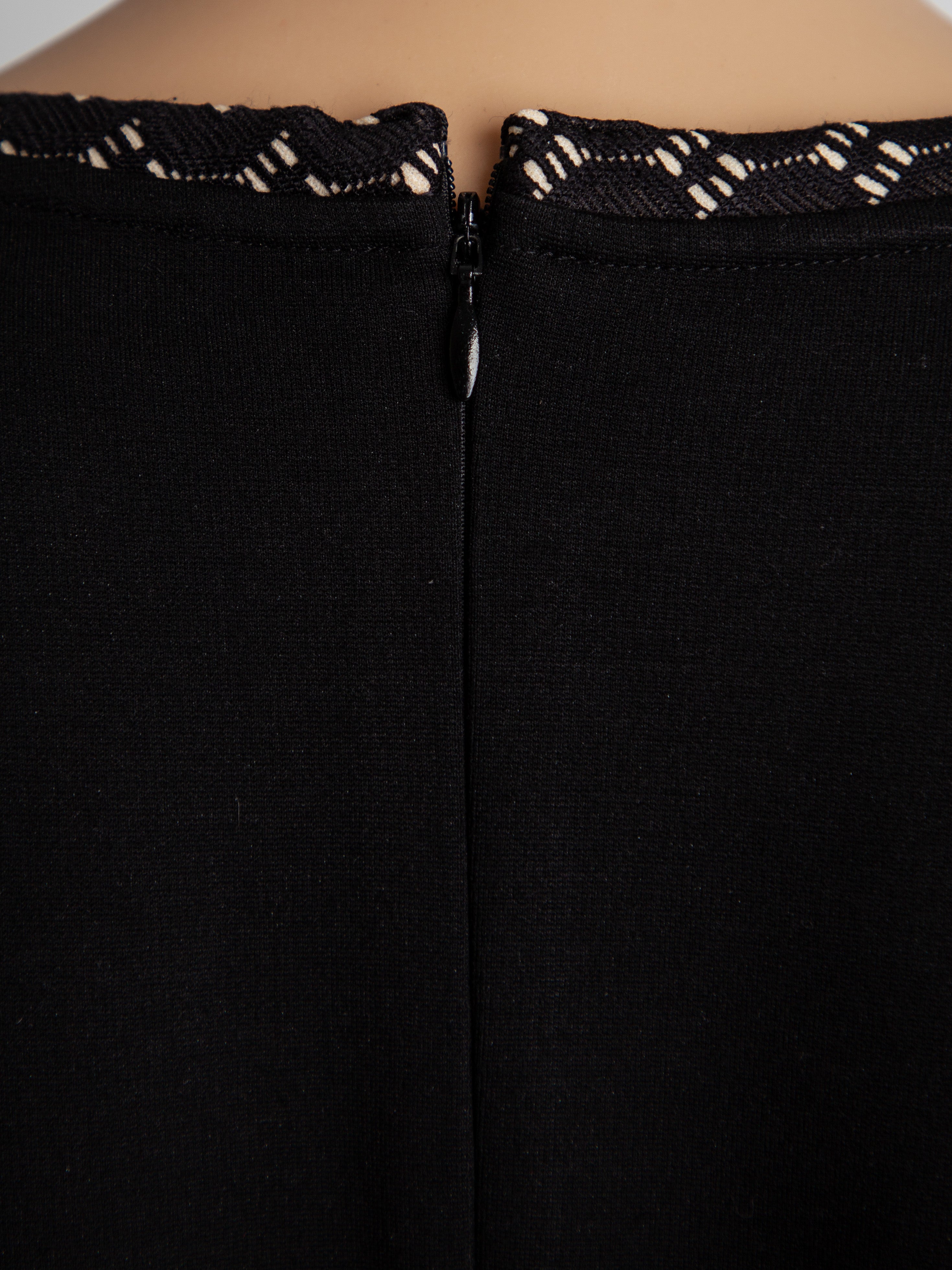 Good Marella Long-Sleeved Black and White Dresses Size M