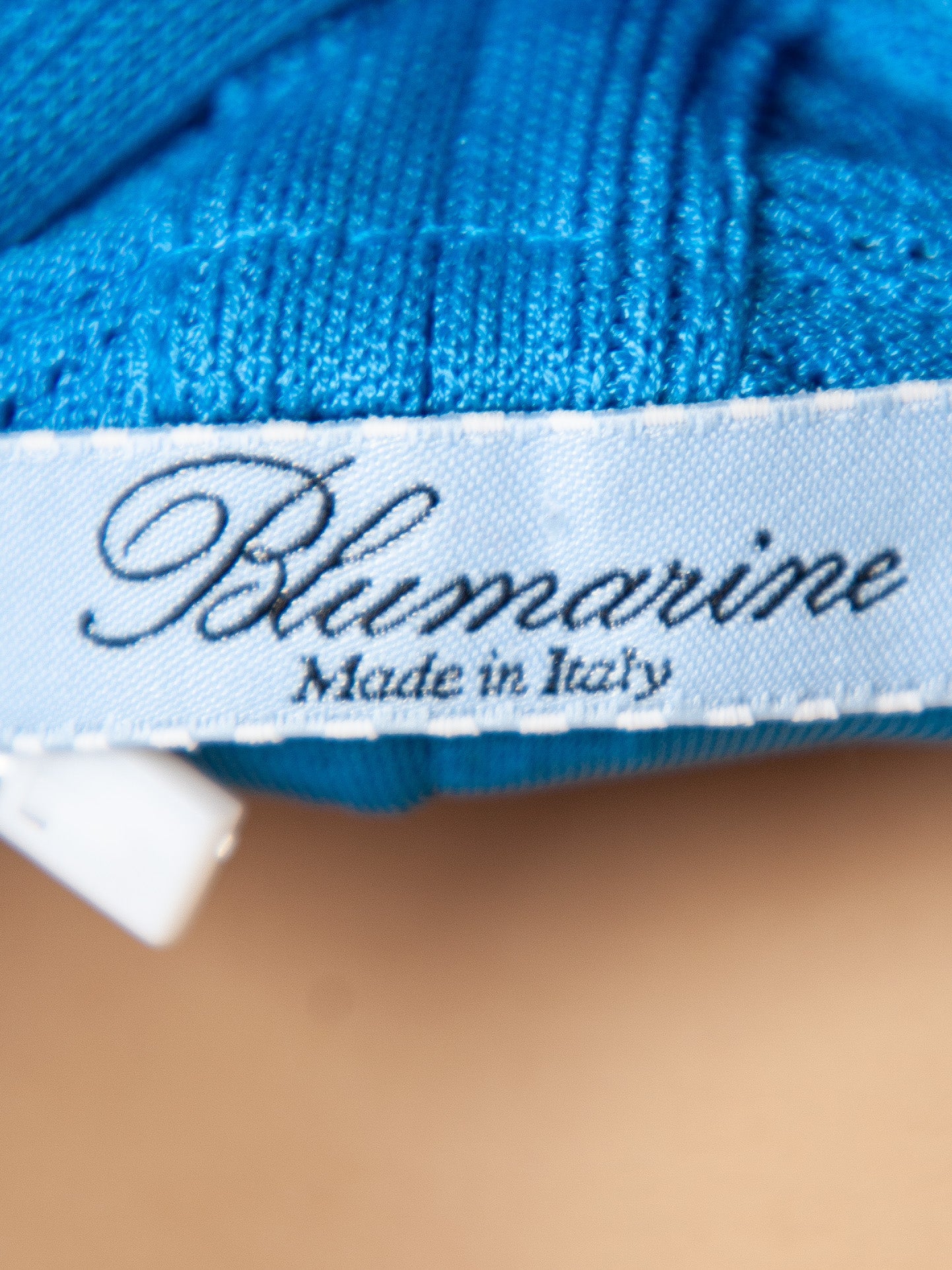 Good Blumarine Blue Sleeveless Knee-Length Dress Polyester