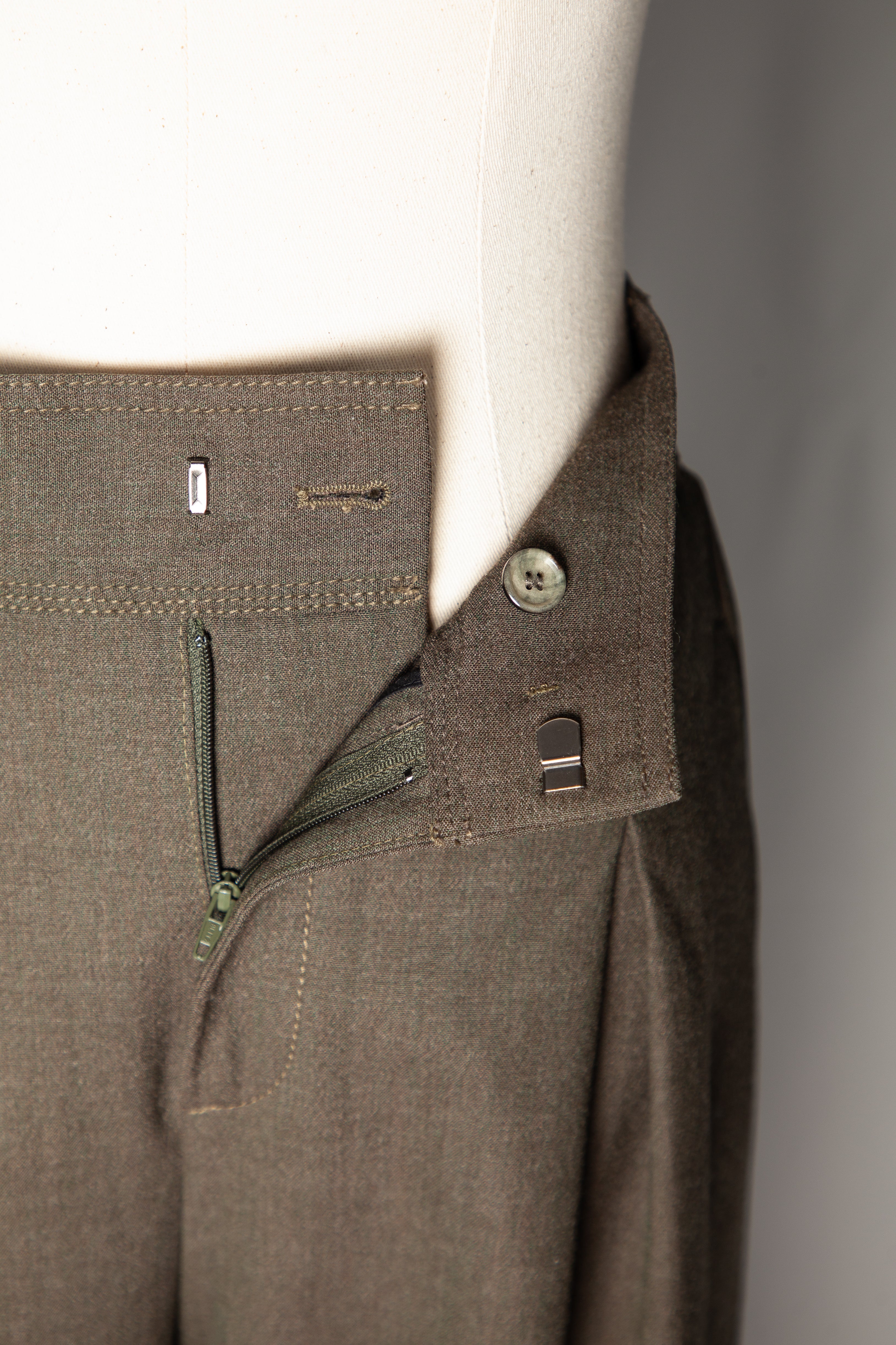 Lorena Antoniazzi Green Wide-Leg Trousers Size S - Good Condition