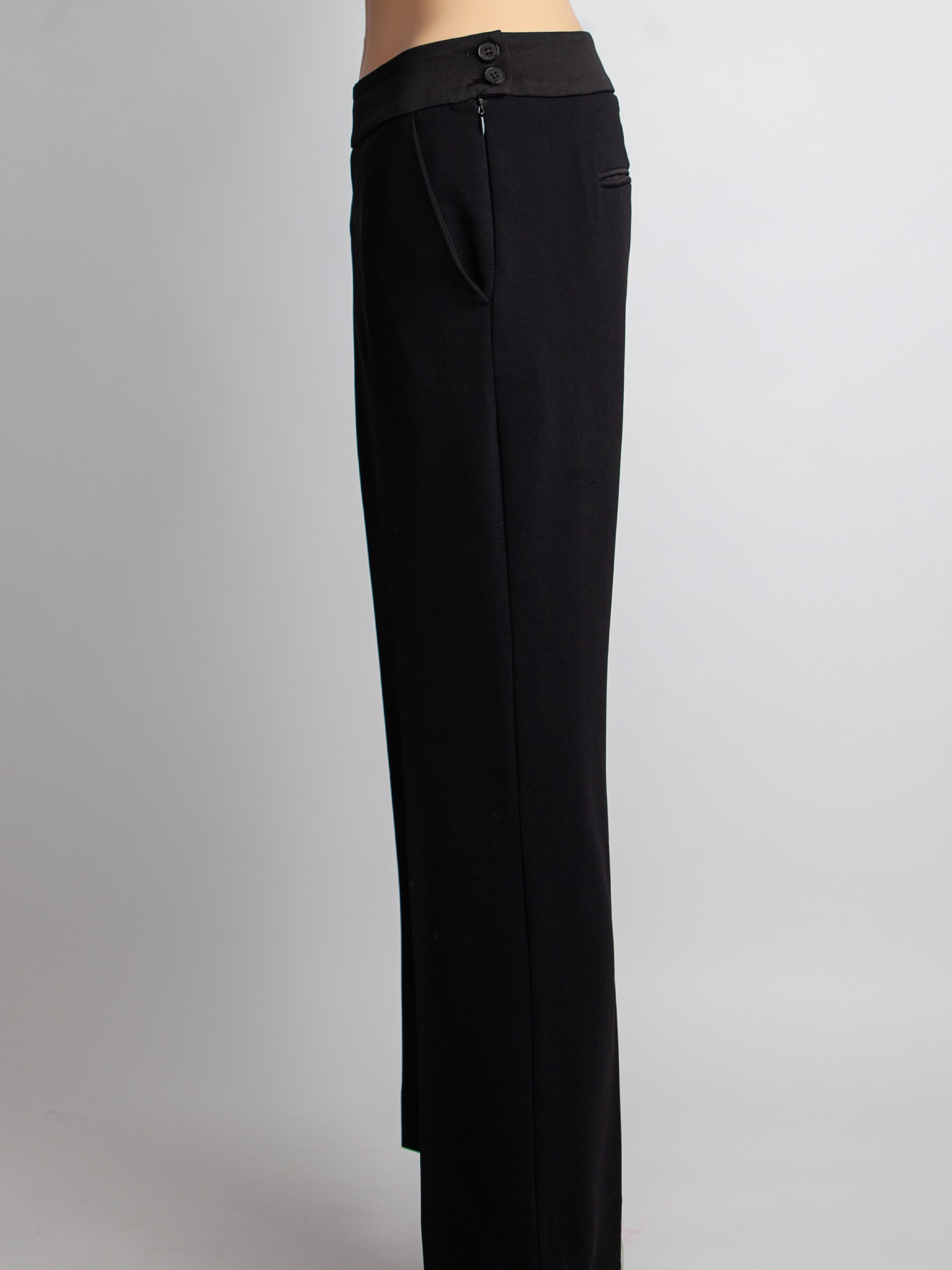 Good Marella Black Polyester Dress Pants for Women - Tailored Fit