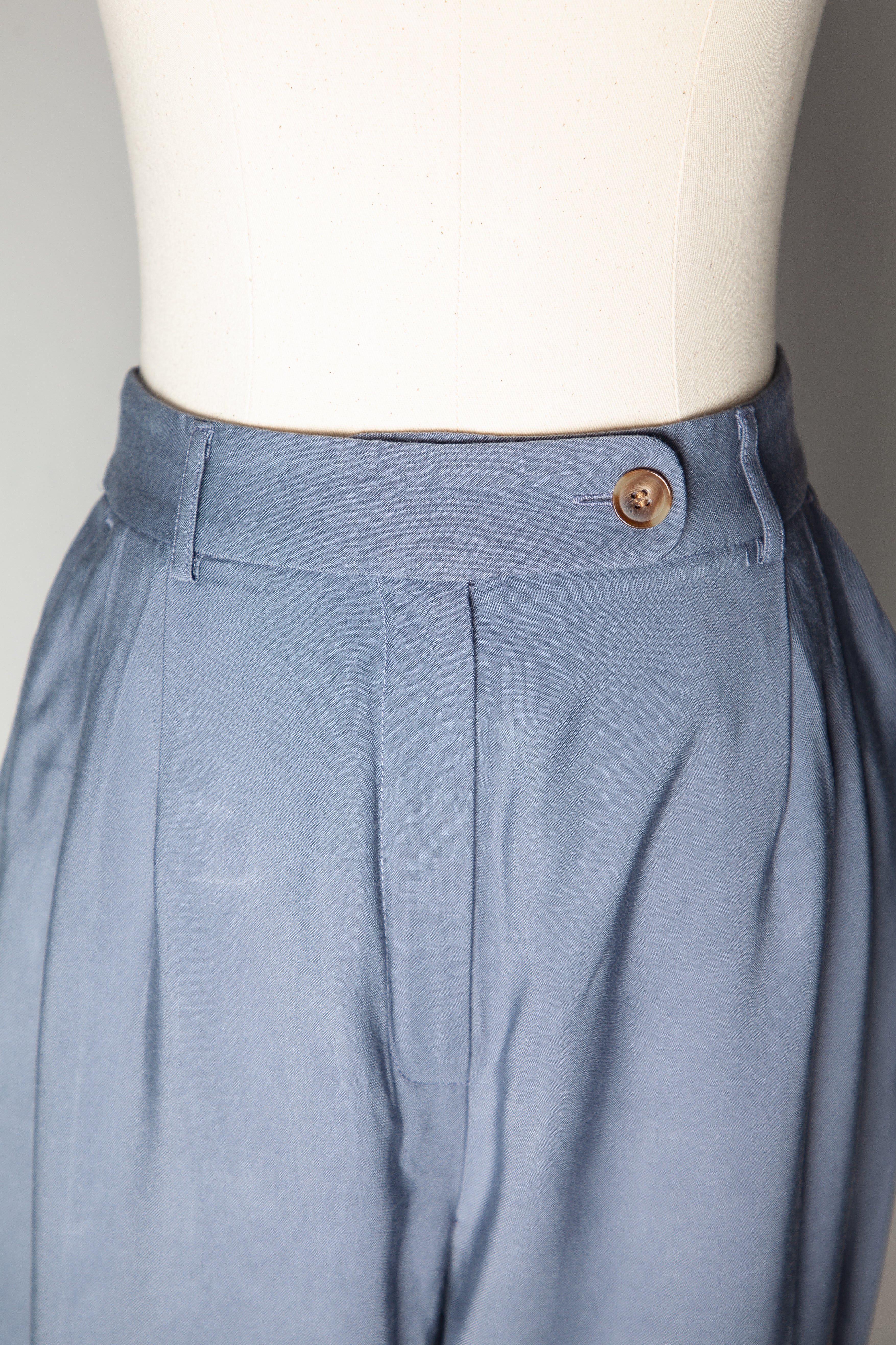 Good Topshop Blue Trousers Size S Tailored Design with Pleats