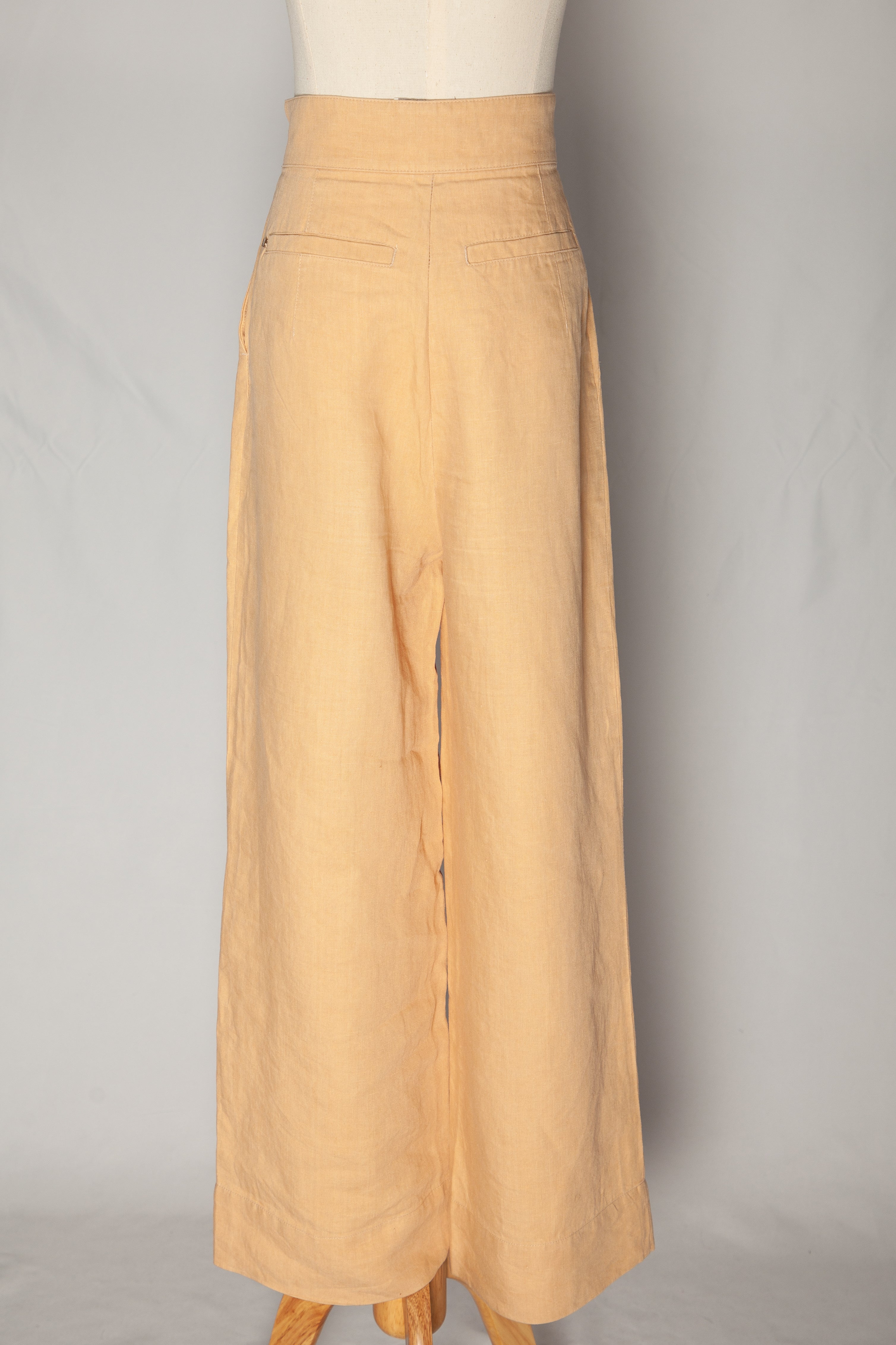 Good Intrend Orange Wide-Leg Trousers Size S for Women