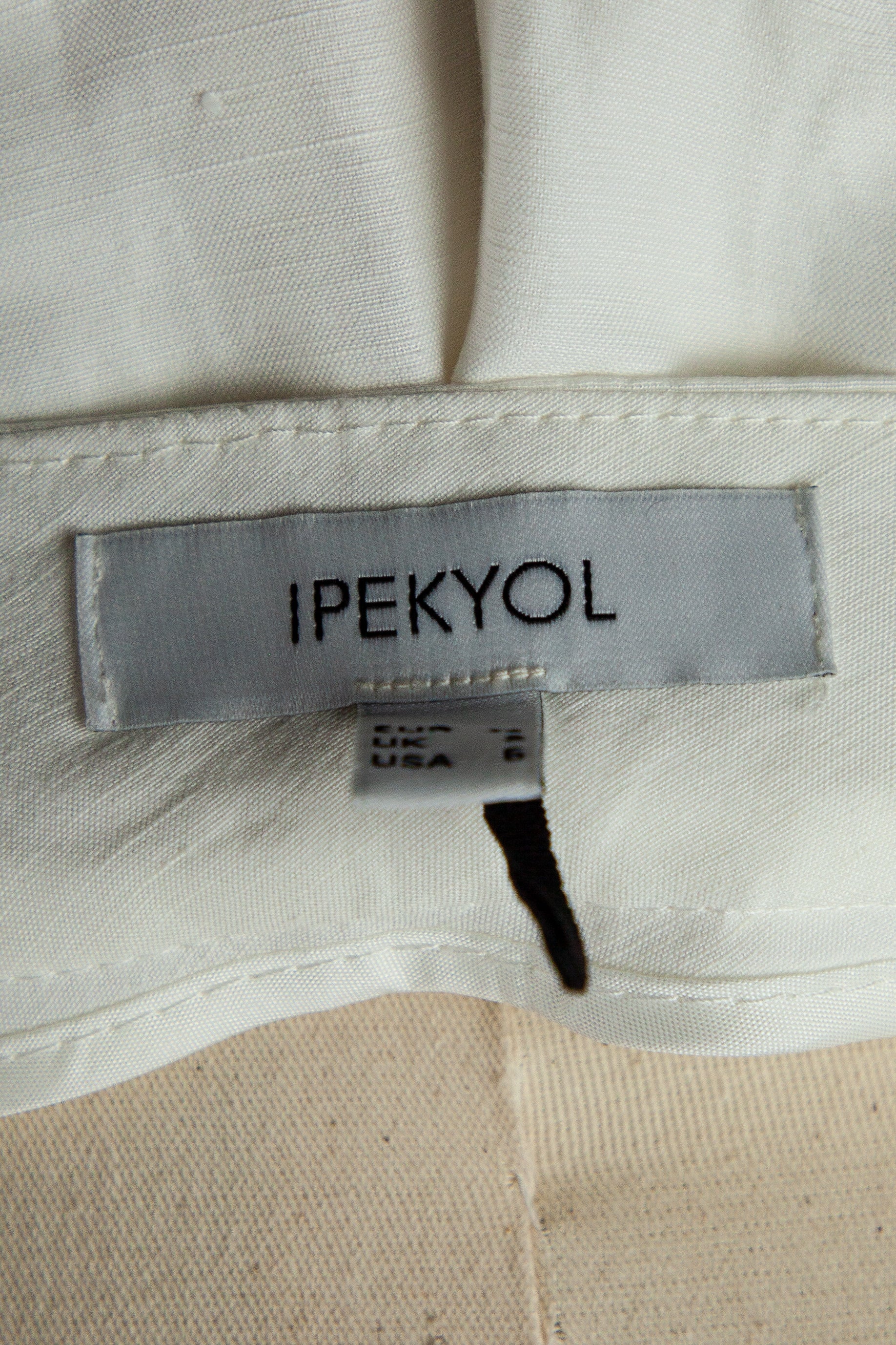 IPEKYOL White Tailored Pants M, Viscose, Good Condition