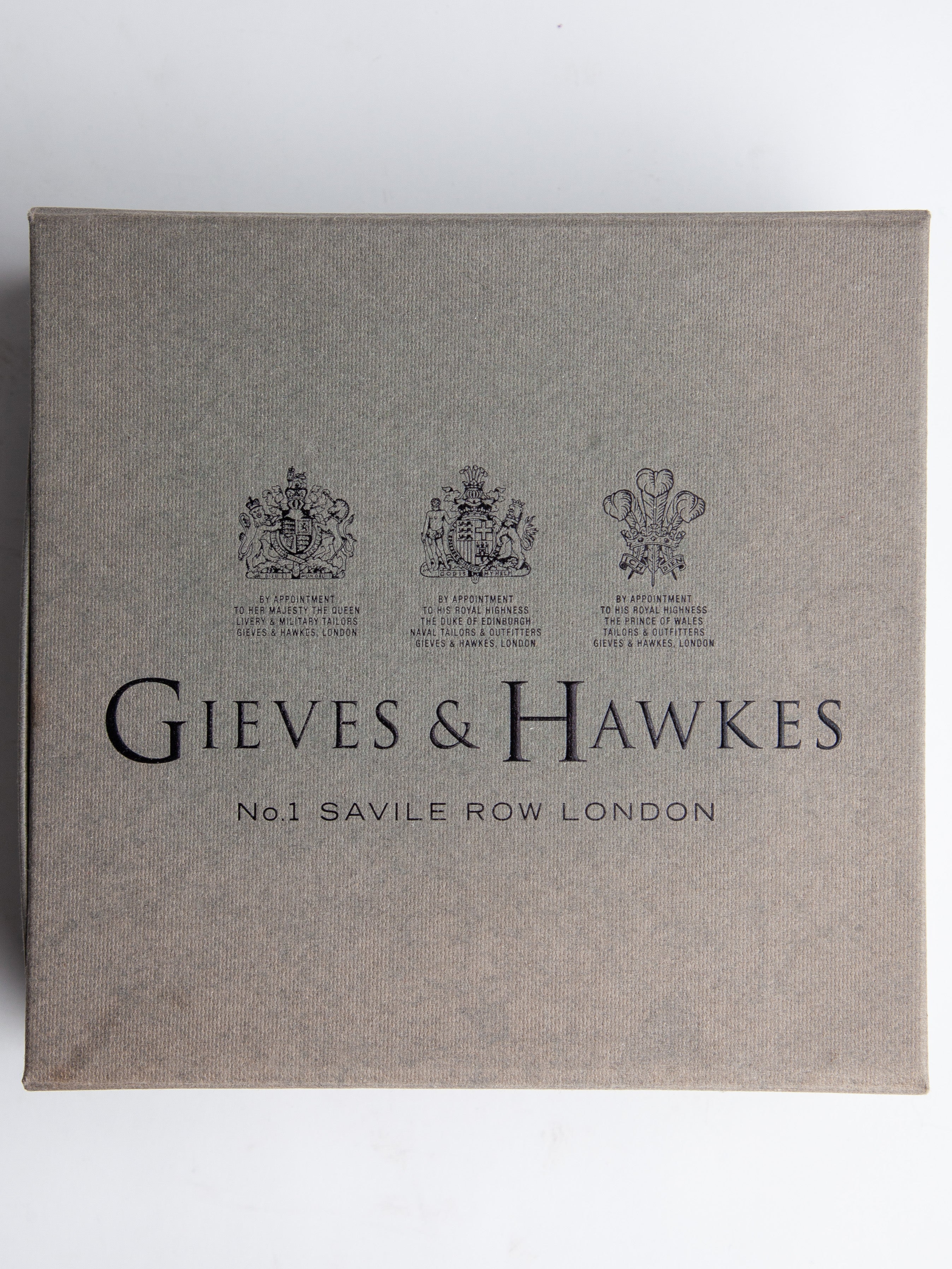 NEW Gieves and Hawkes Black Braided Leather Belt with Silver Buckle