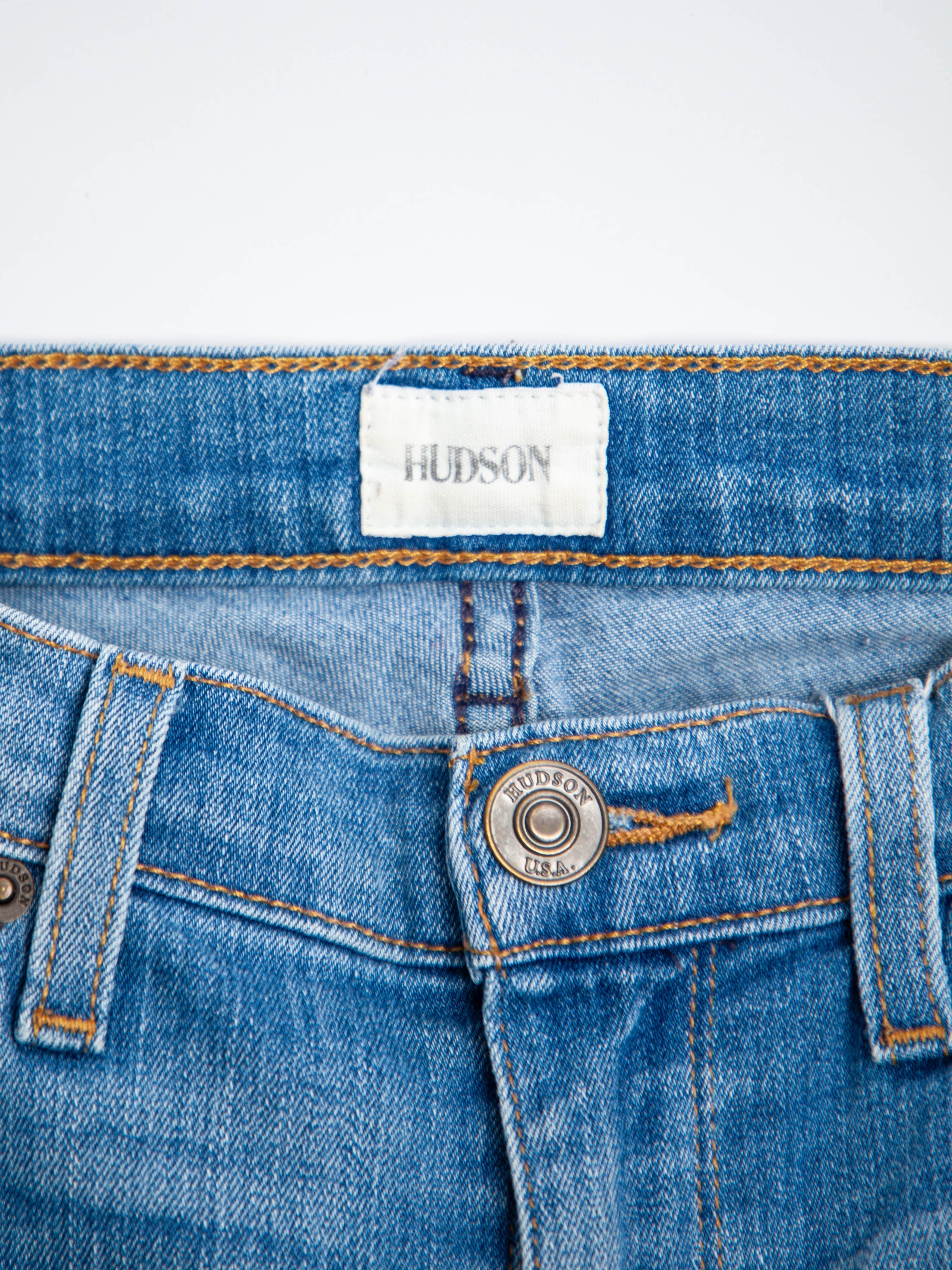 Good Hudson Jeans Blue Distressed Ripped Knee XXS Women