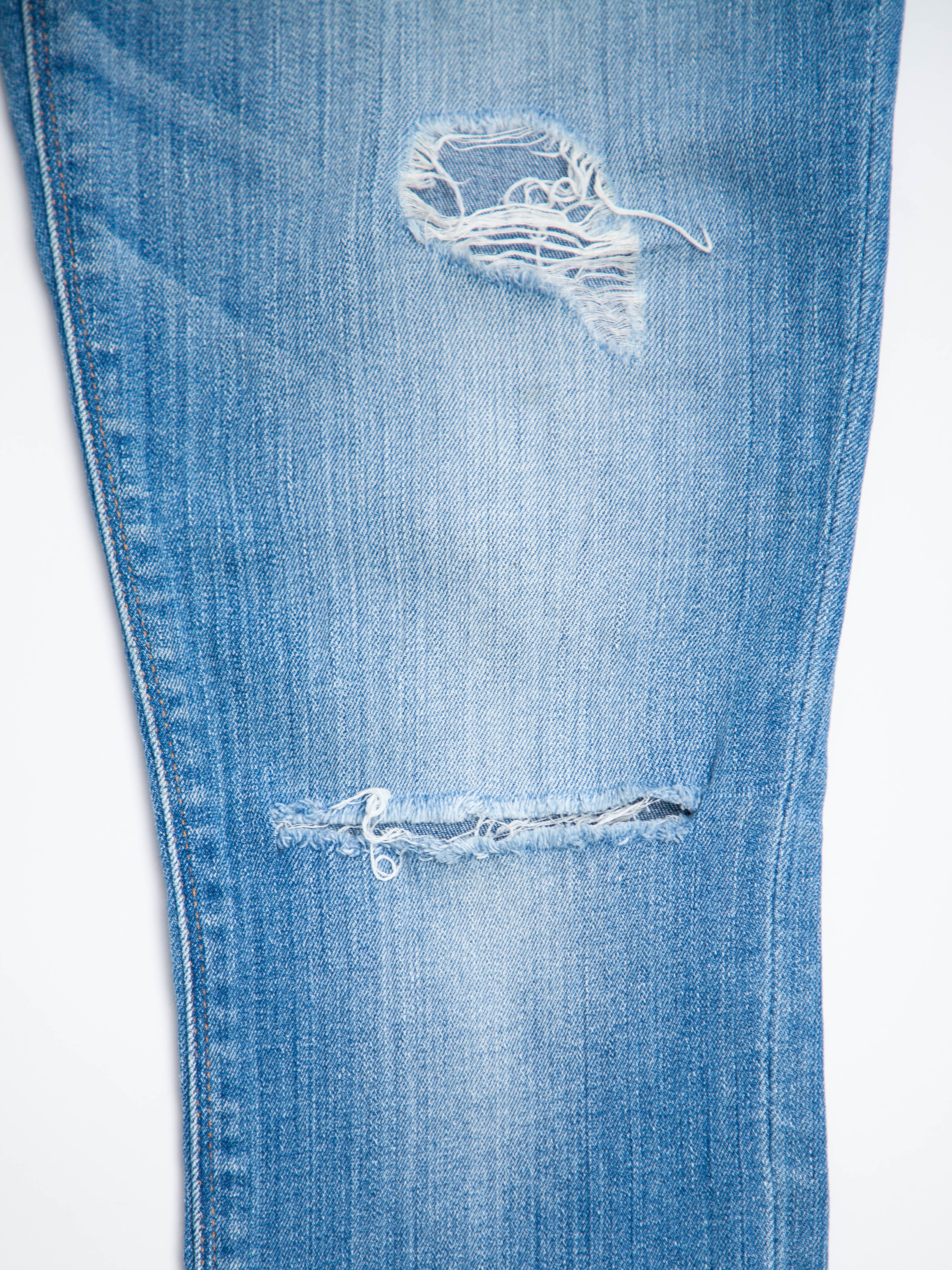 Good Hudson Jeans Blue Distressed Ripped Knee XXS Women