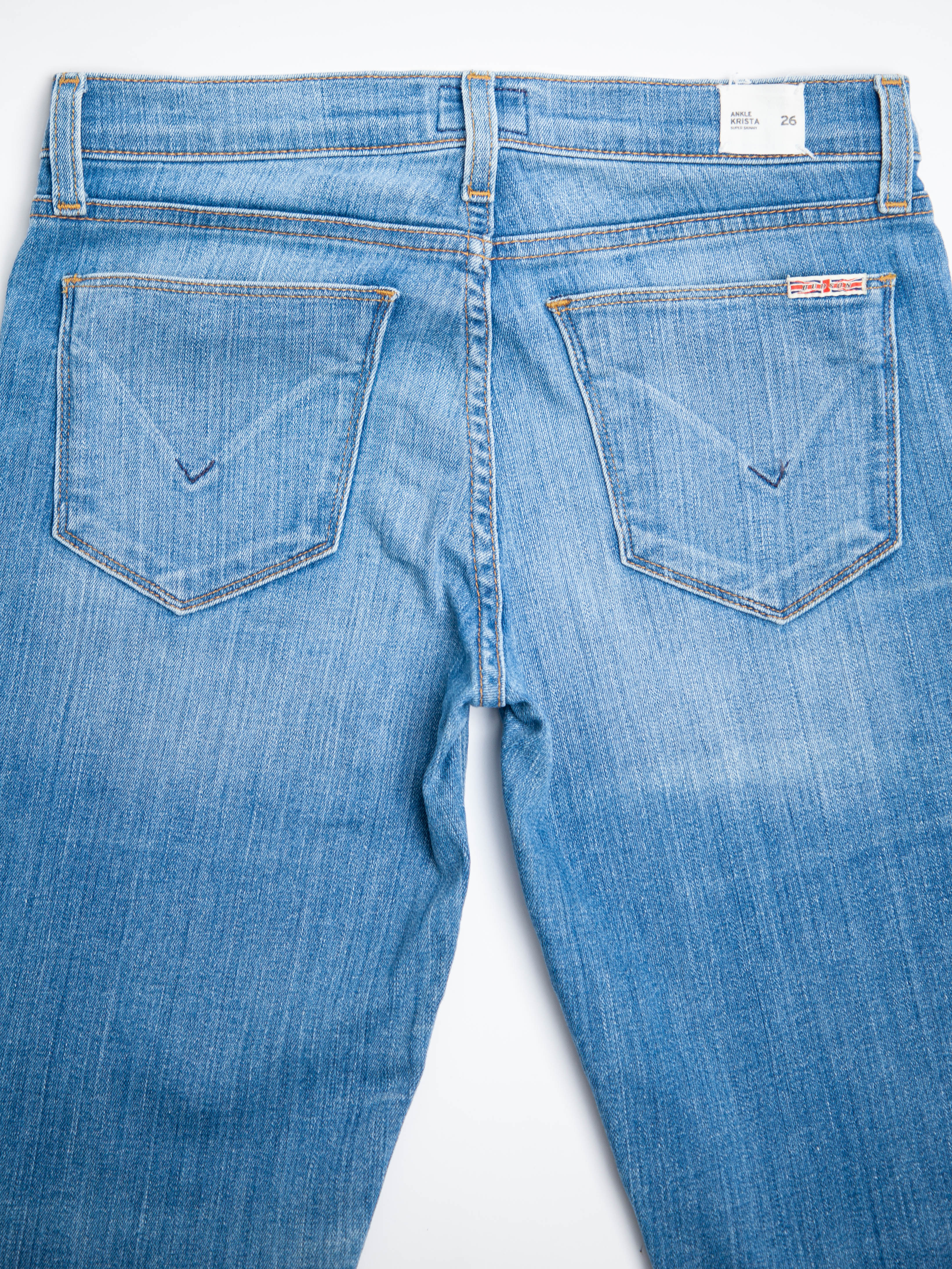 Good Hudson Jeans Blue Distressed Ripped Knee XXS Women