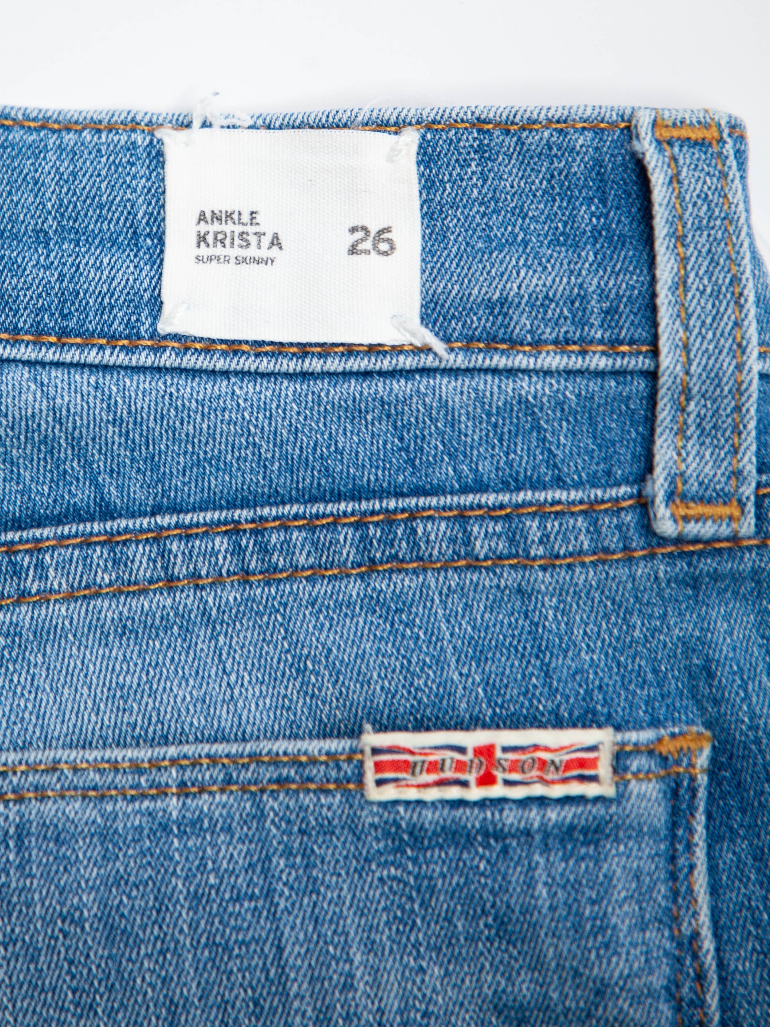 Good Hudson Jeans Blue Distressed Ripped Knee XXS Women