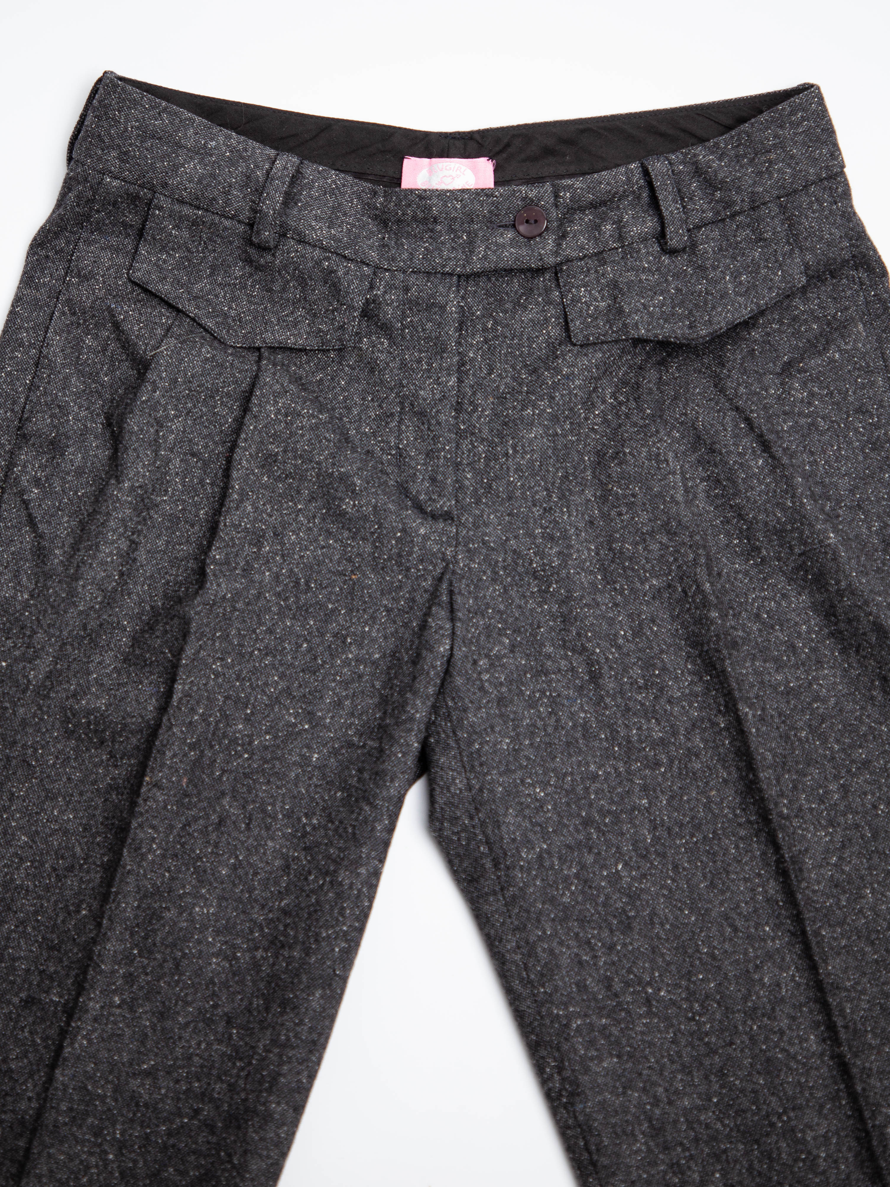 Good Blumarine Gray Silk Dress Pants Size XS Women
