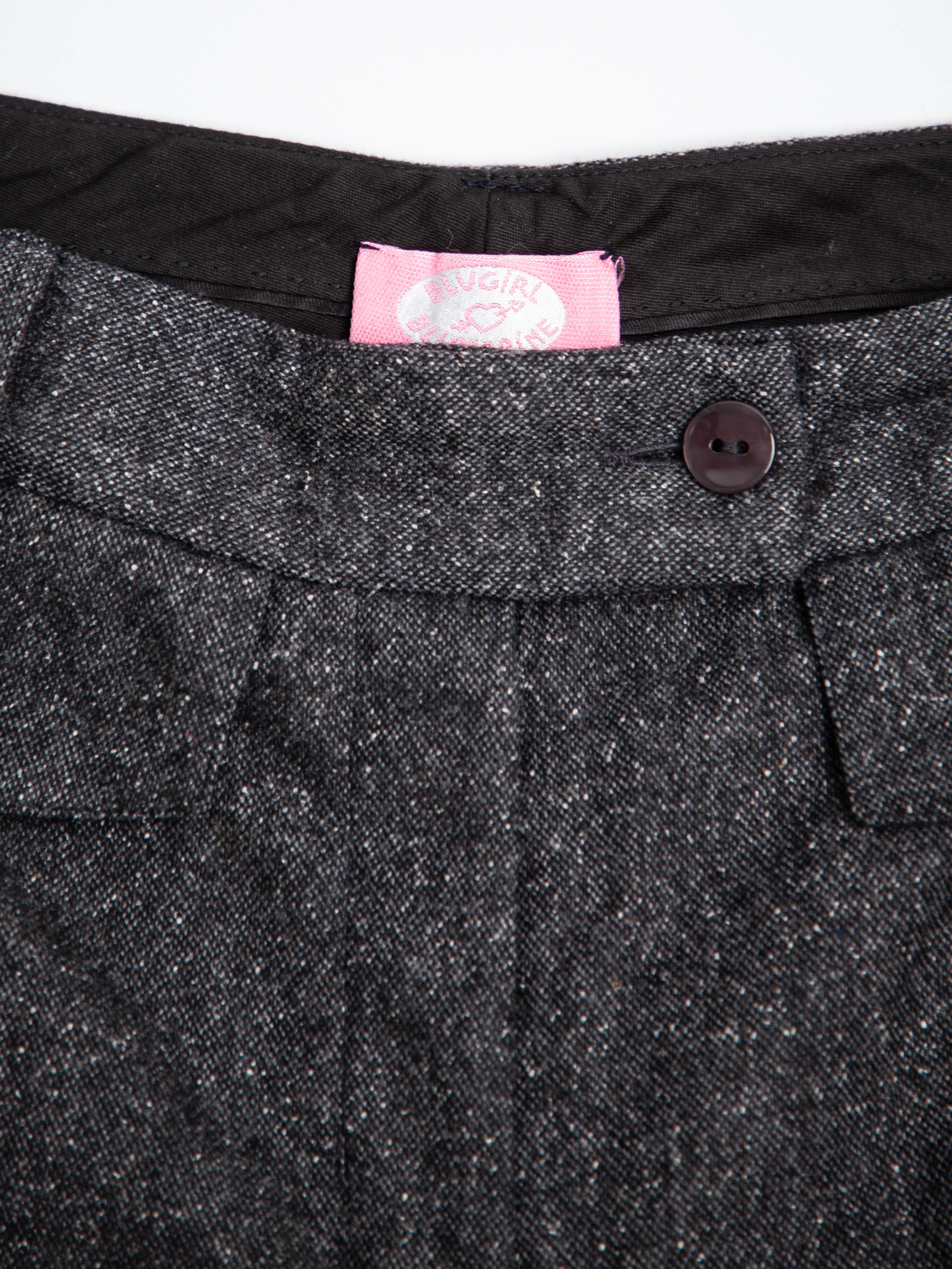 Good Blumarine Gray Silk Dress Pants Size XS Women