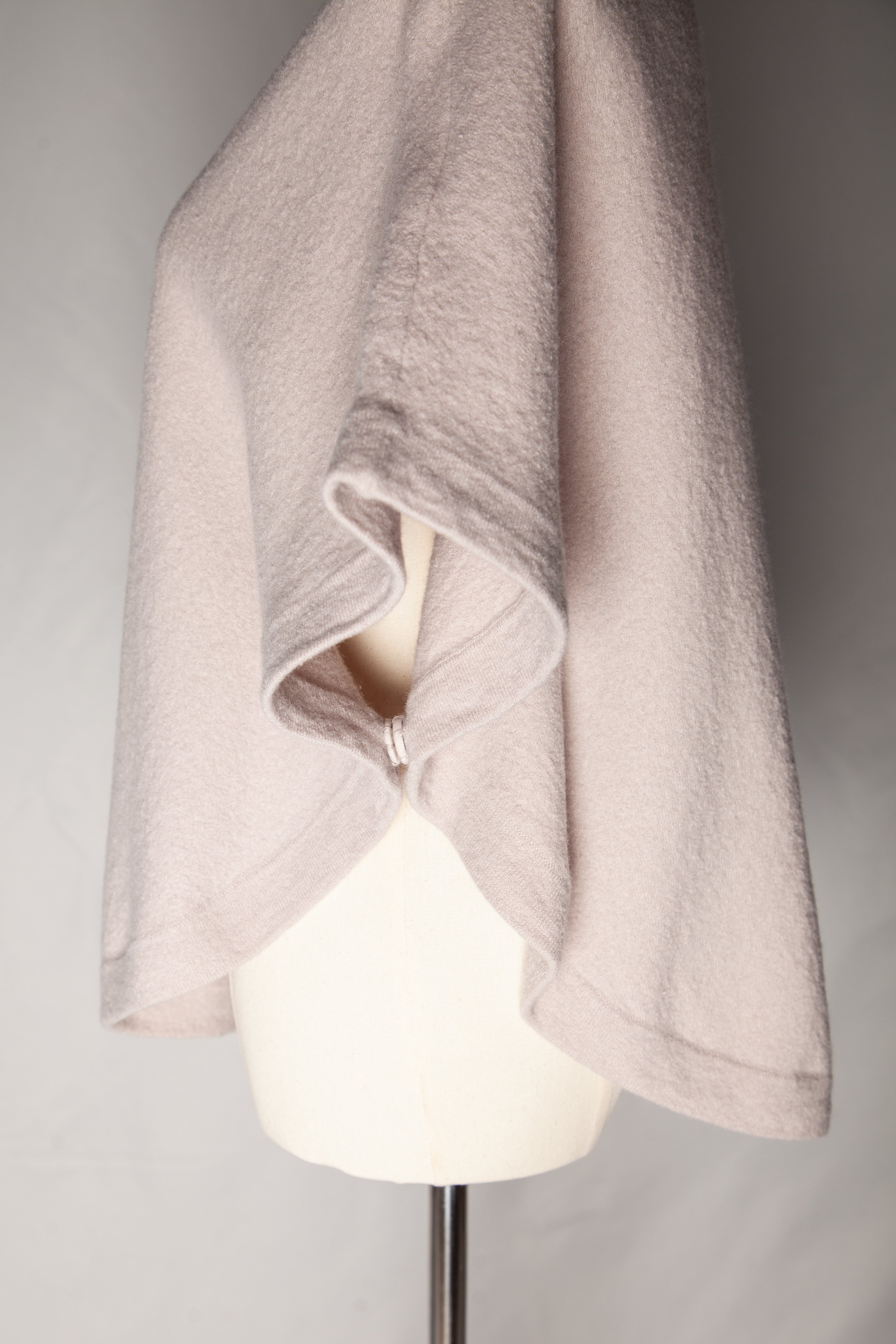 Good Condition Reiss White Angora Wool Poncho XS