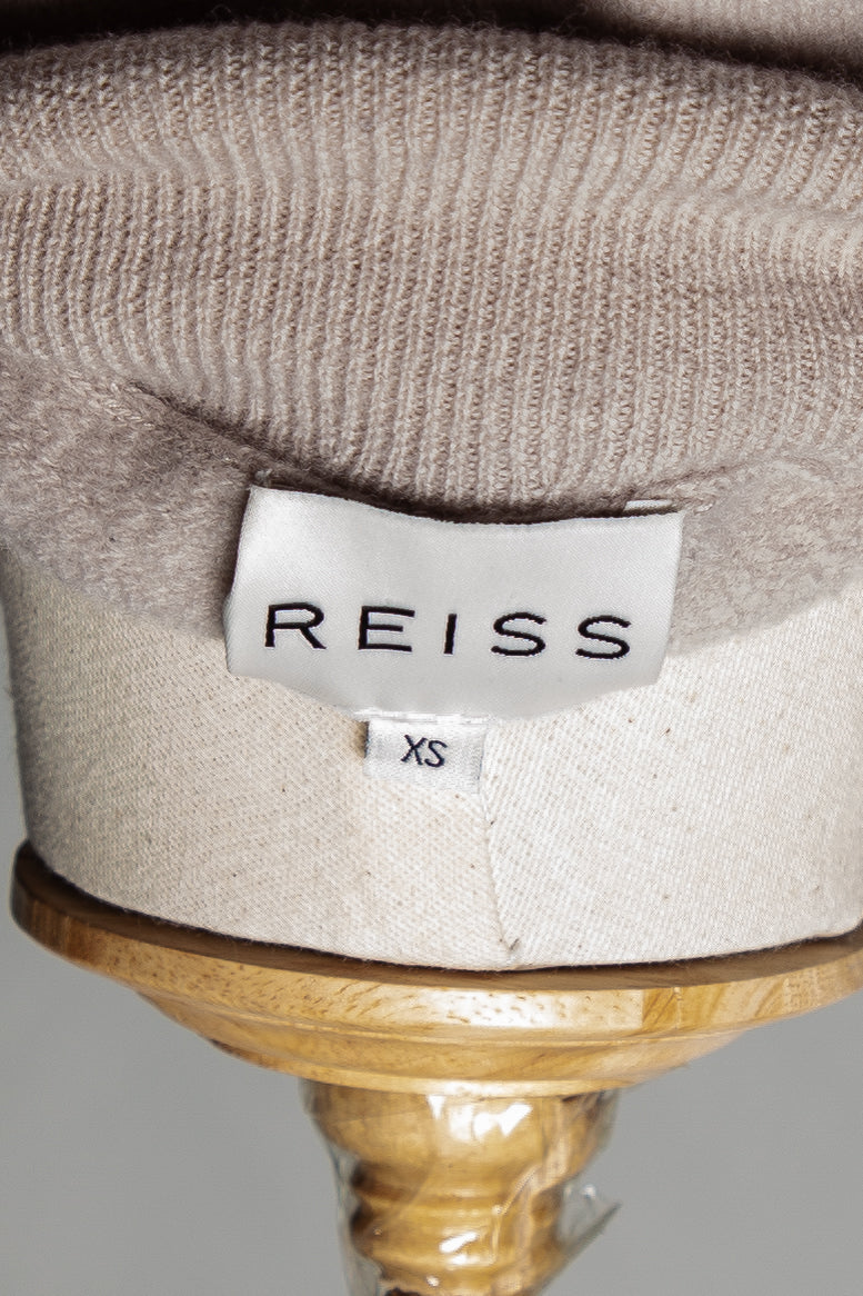 Good Condition Reiss White Angora Wool Poncho XS