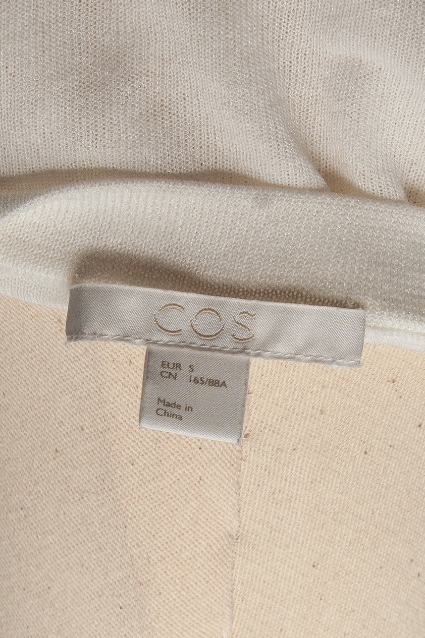Good Condition Cos White Polyester Women&
