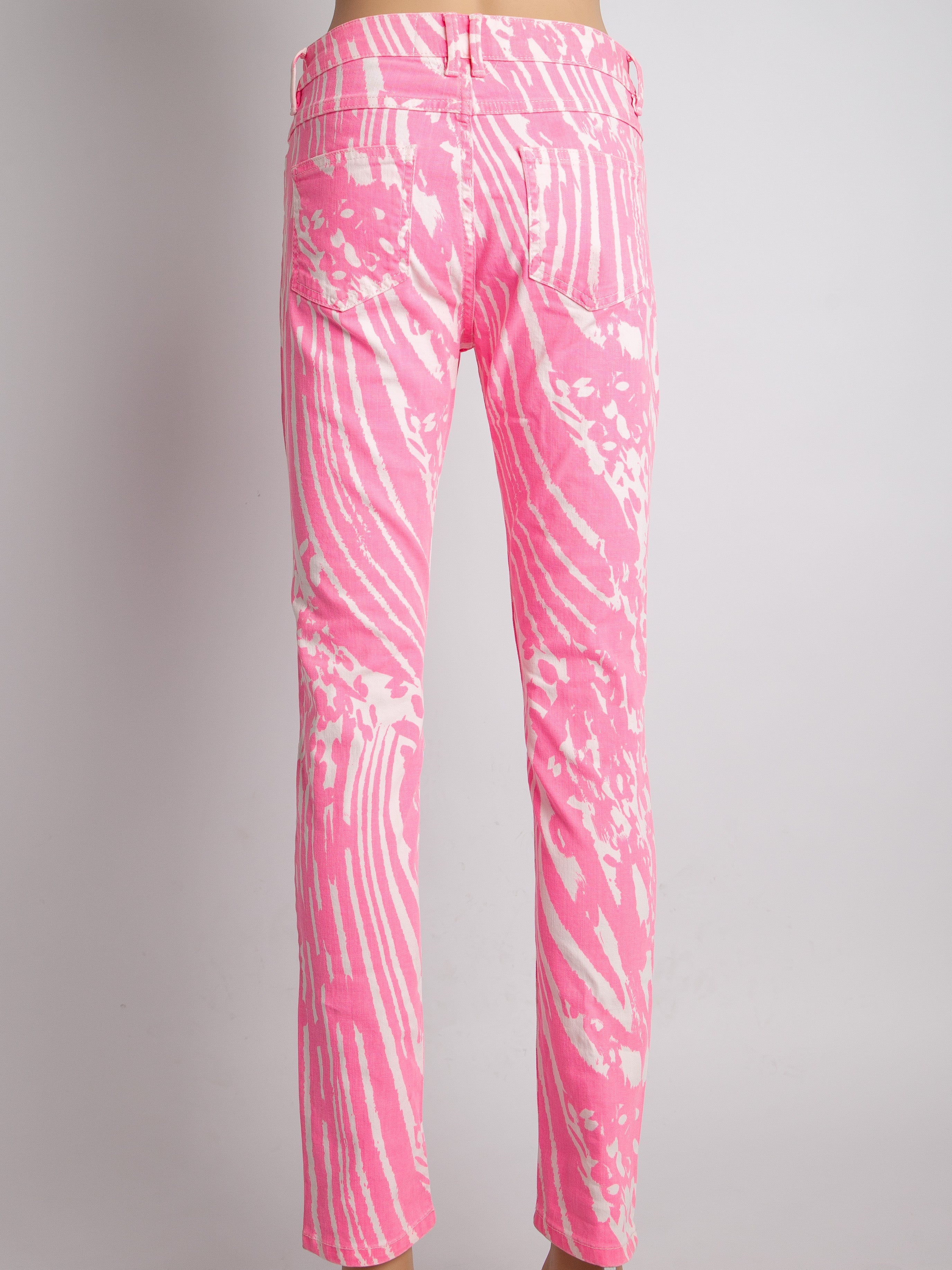 NEW By Malene Birger Pink Cotton Abstract Pants Size S