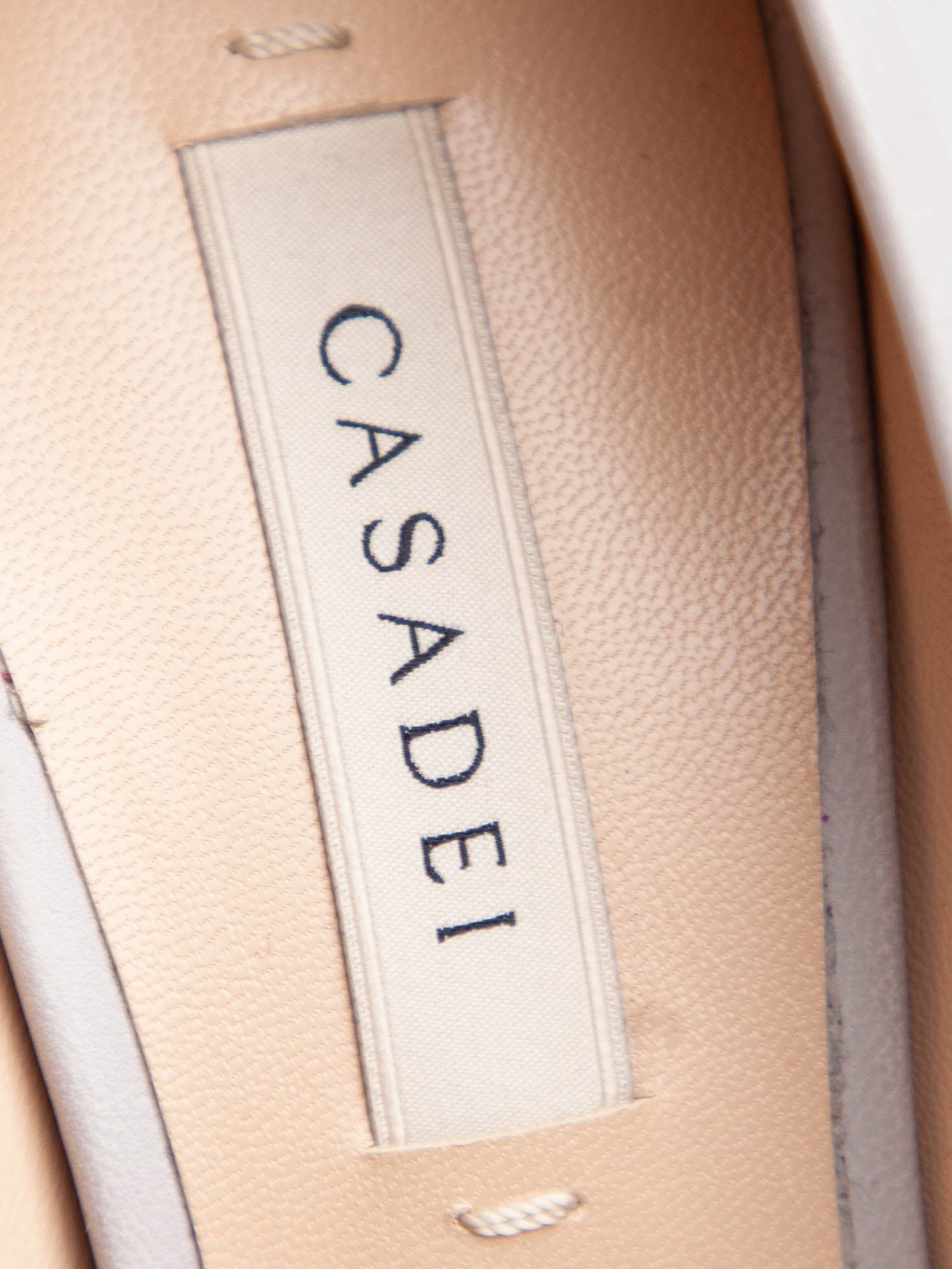 Excellent Casadei Gray Leather High-Heeled Shoes Size 36.5