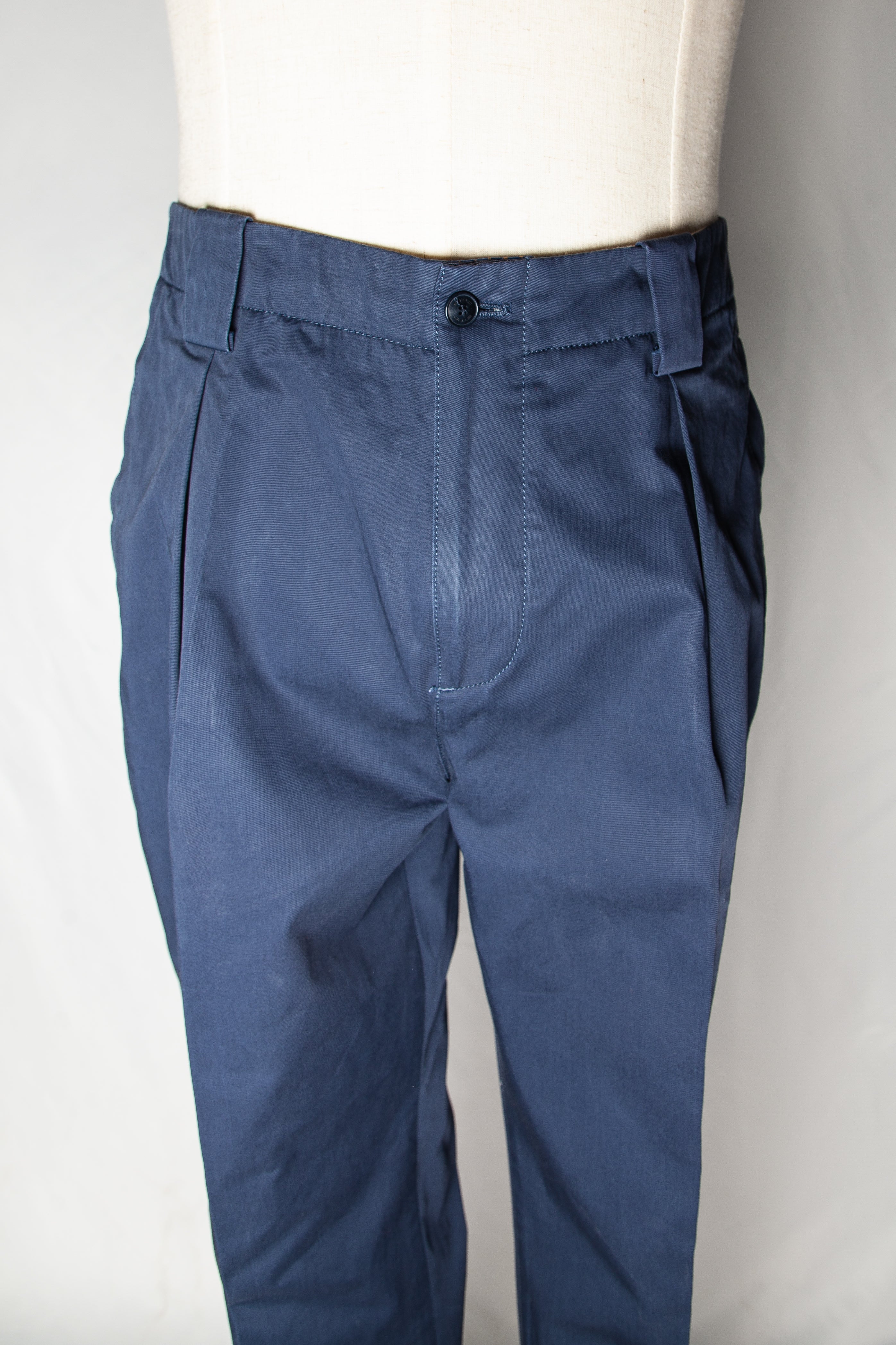 Good Etro Blue Cotton Trousers Size XL for Men