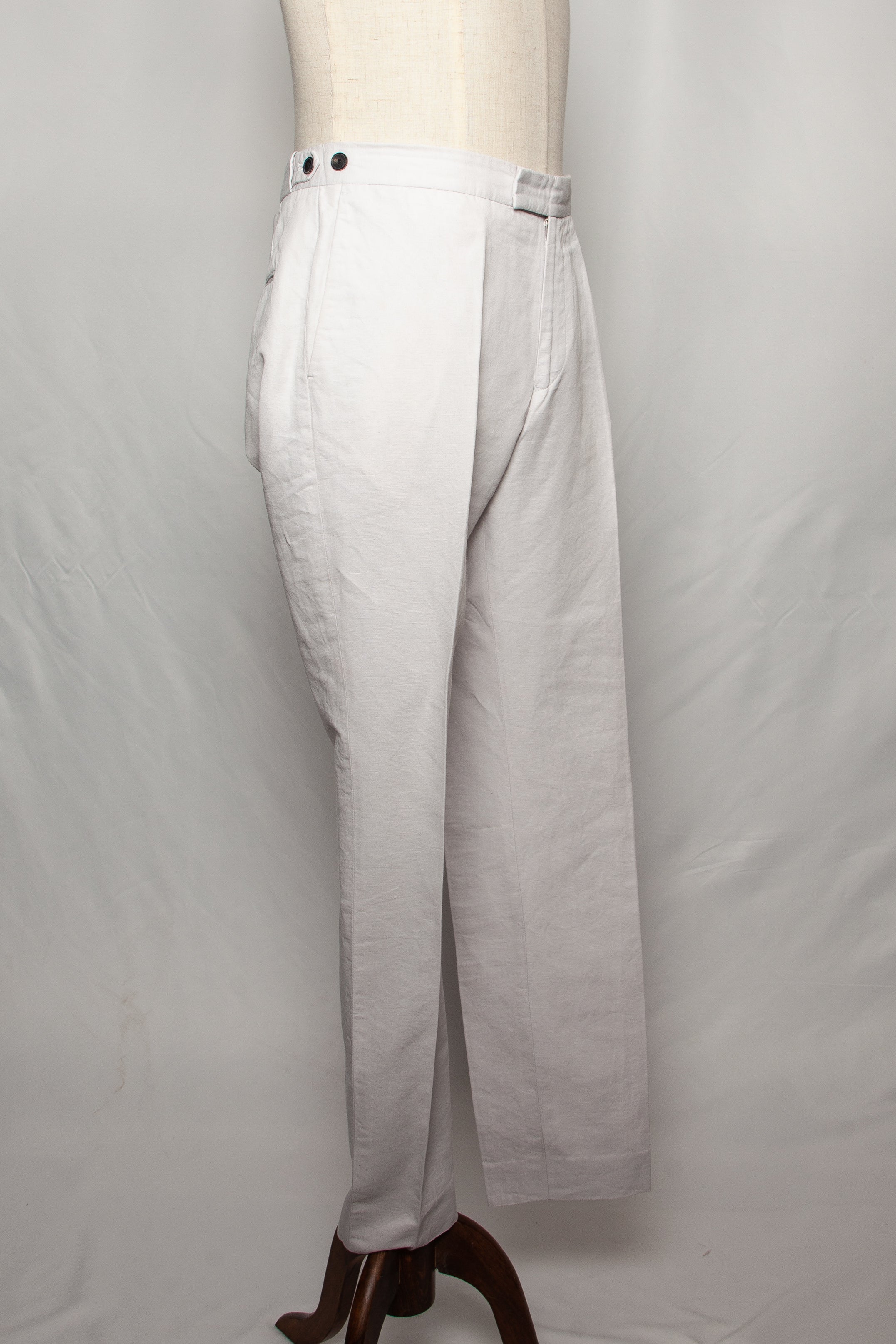 Good Reiss White Cotton Trousers Size L for Men