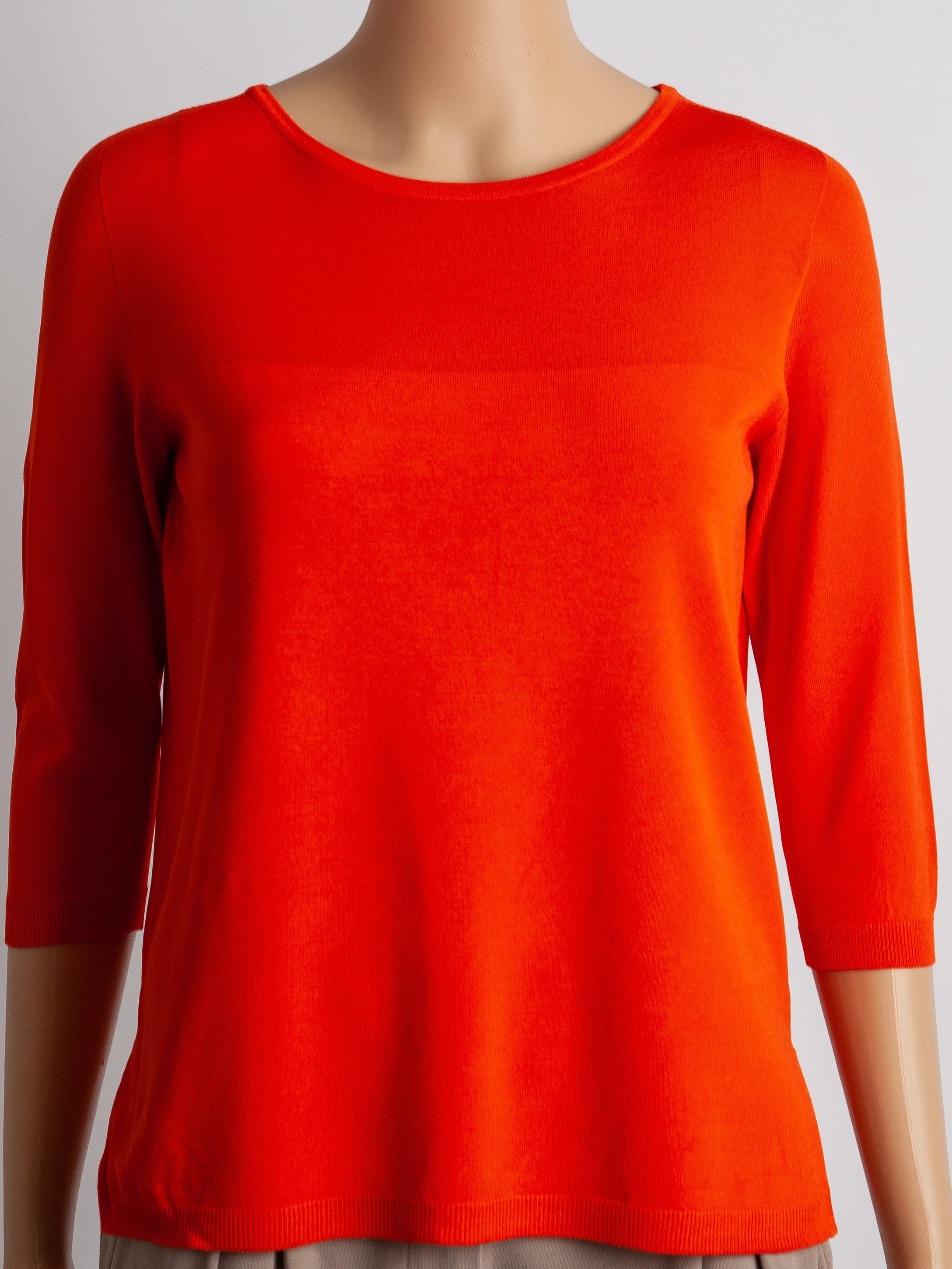Max Mara Orange Viscose Top Size M - Good Condition