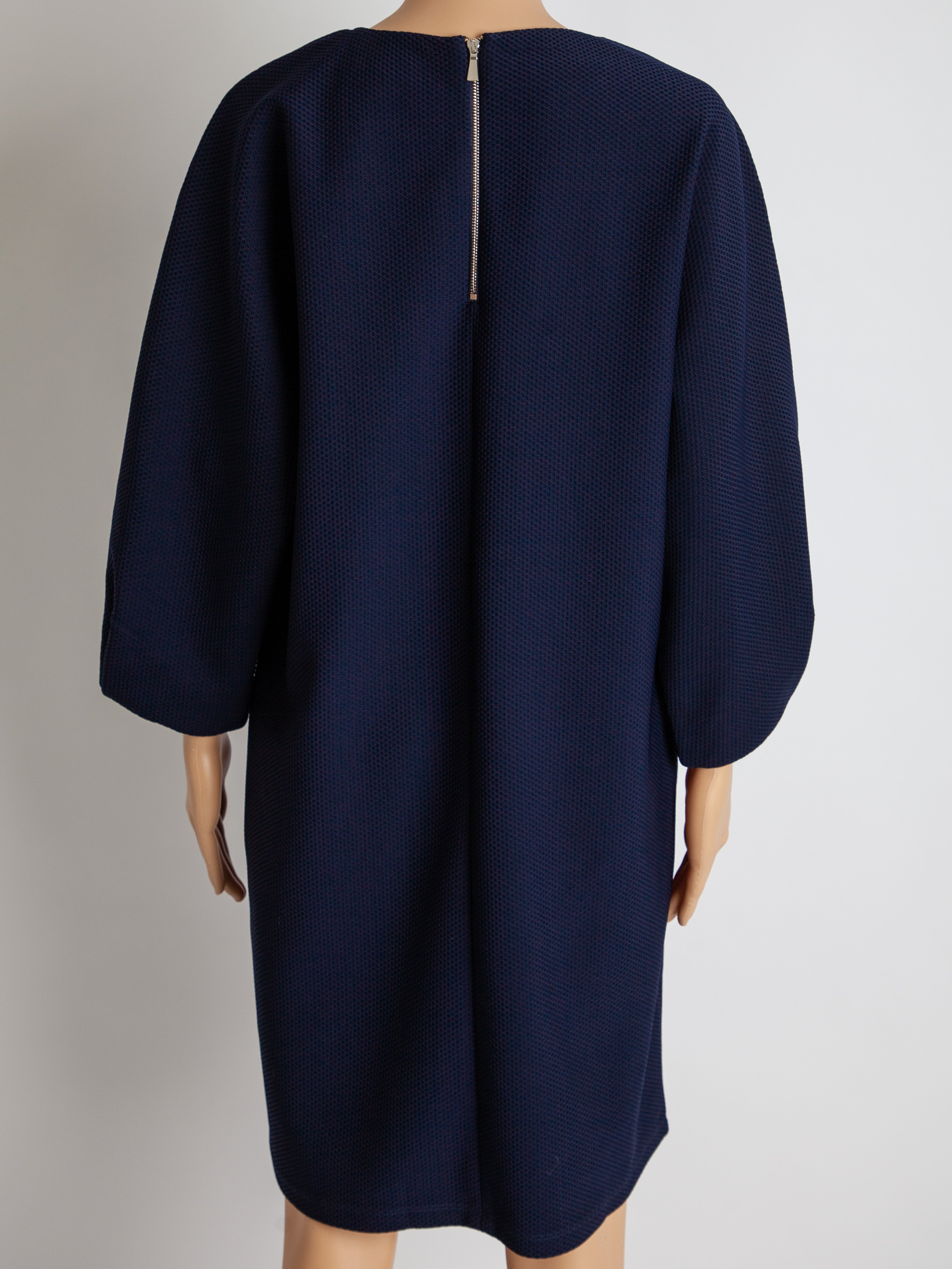 Excellent Marella Long Sleeve Blue Polyester Dress Size N/A