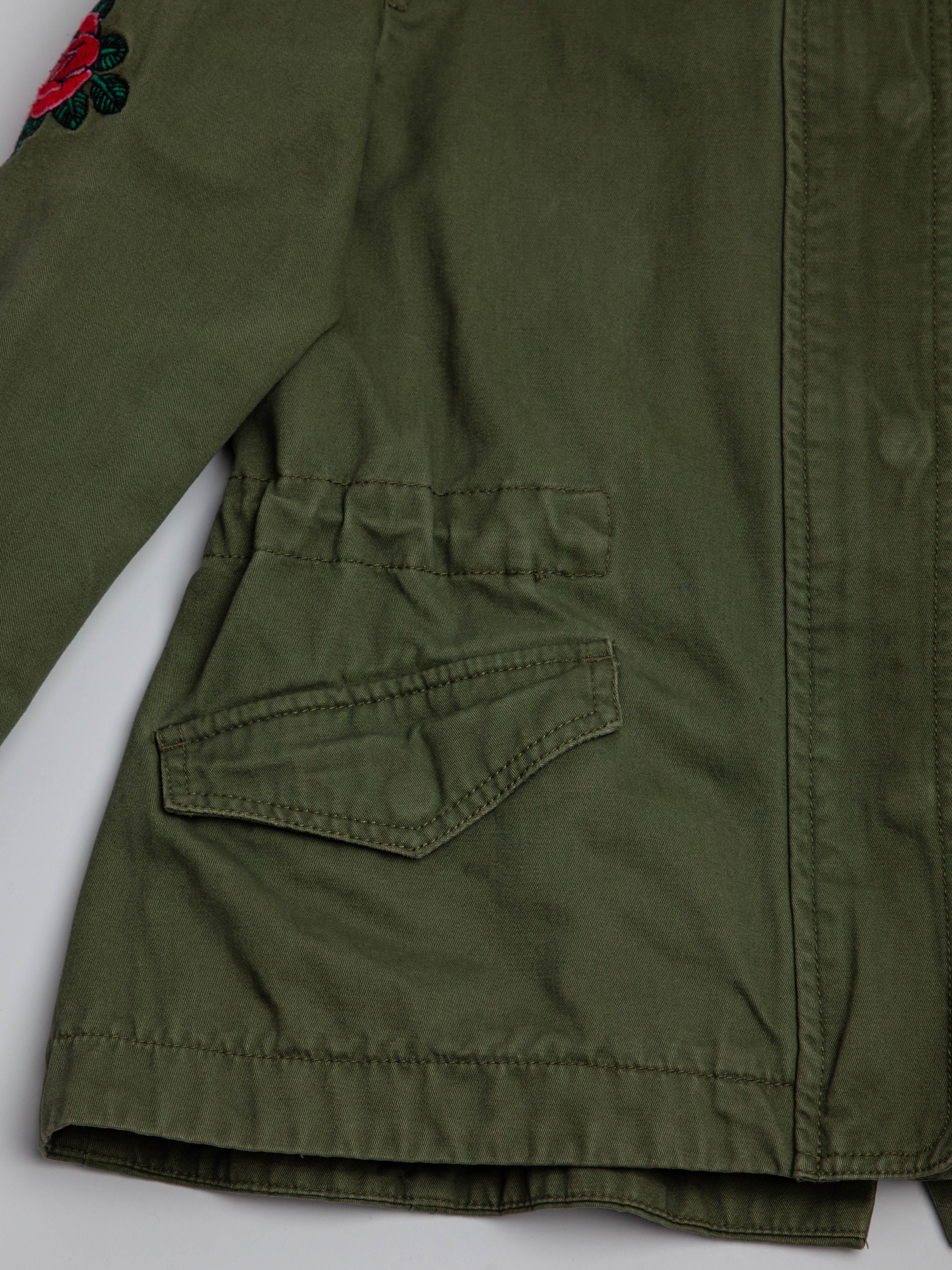 NEW Zadig&Voltaire Olive Green Military Jacket Size 7 for Kids